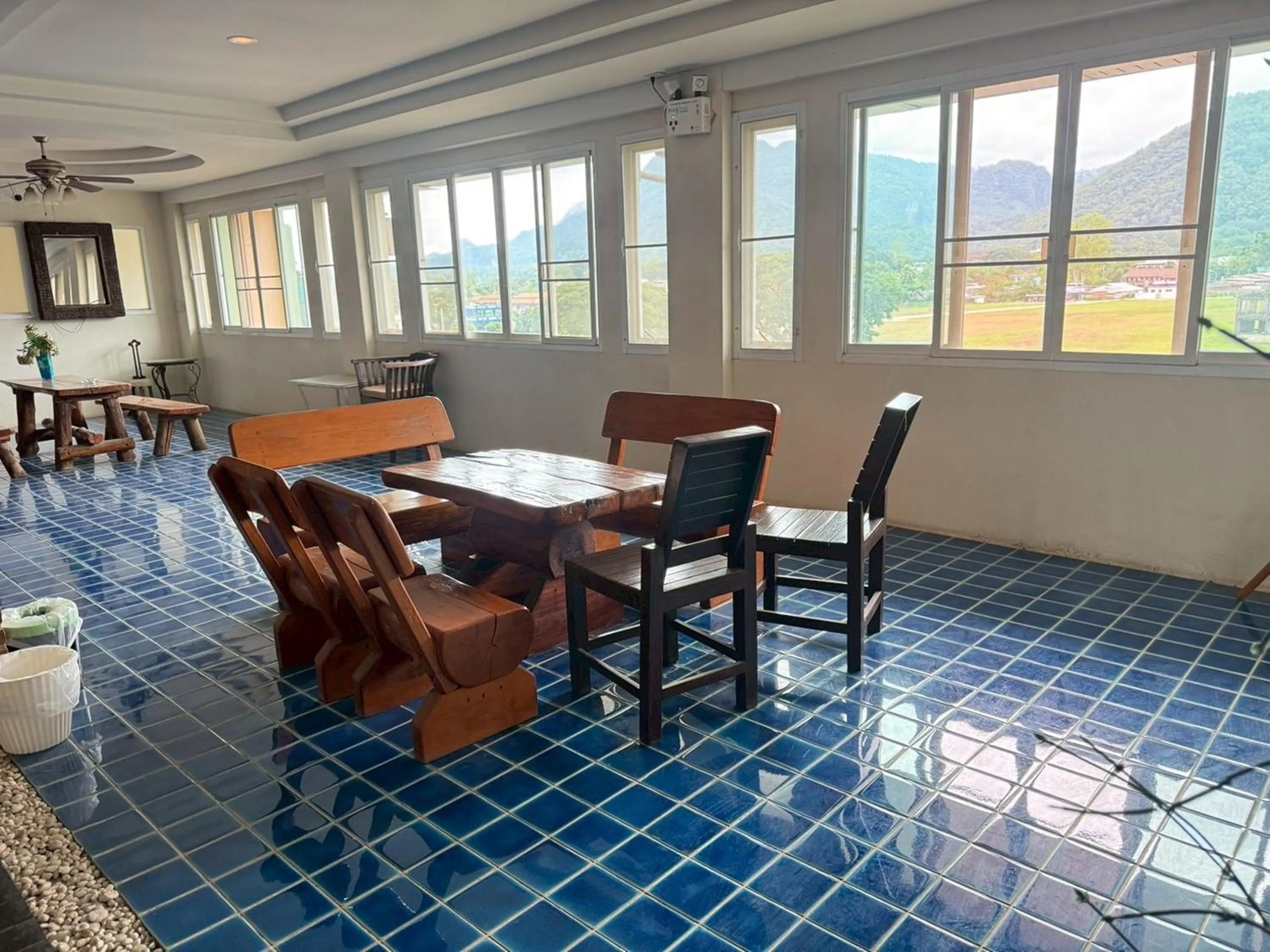 Seating area in Maekhong Delta Boutique Hotel