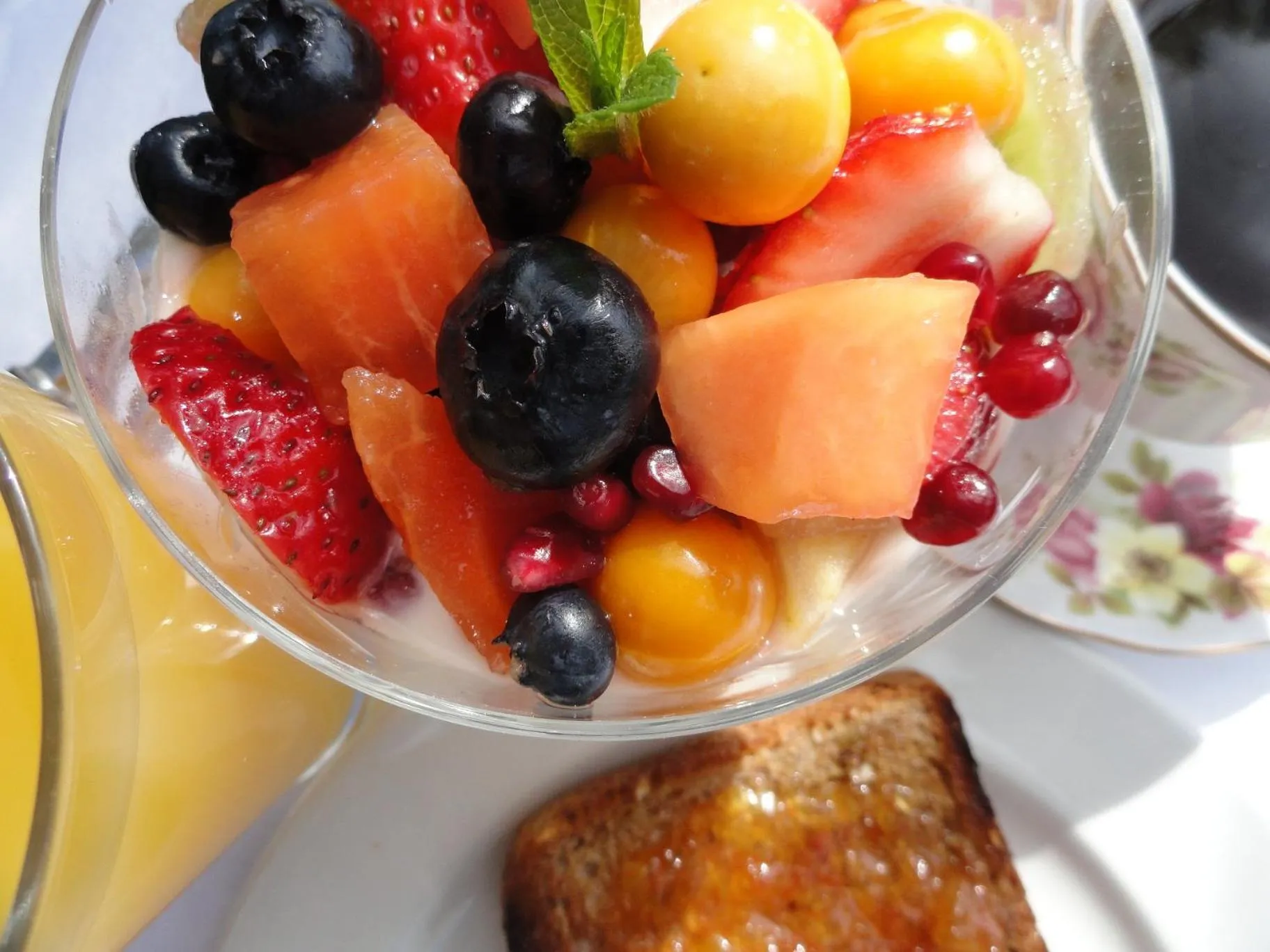 Food close-up in Eastbury Cottage