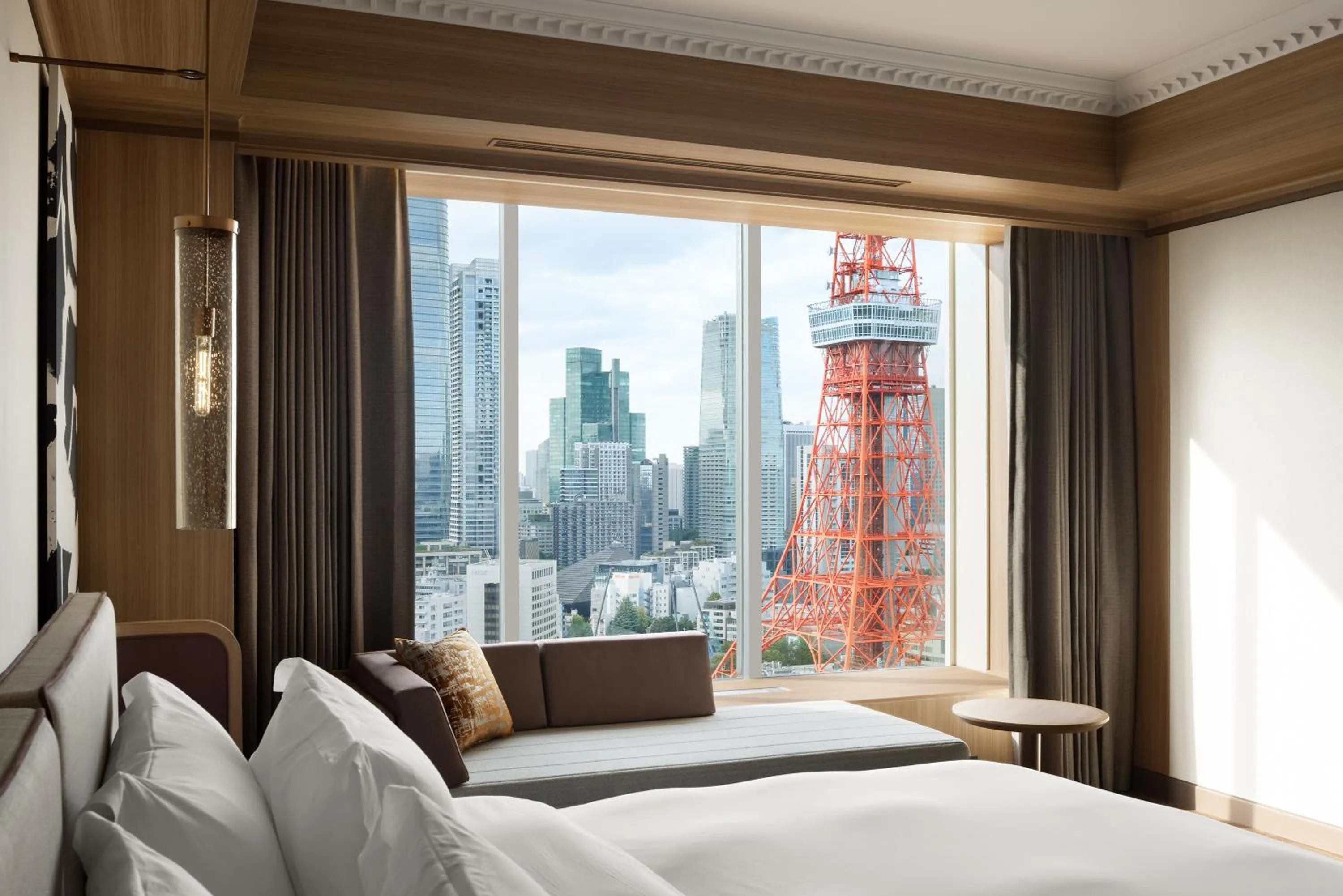 View (from property/room), Bed in The Prince Park Tower Tokyo - Preferred Hotels & Resorts, LVX Collection