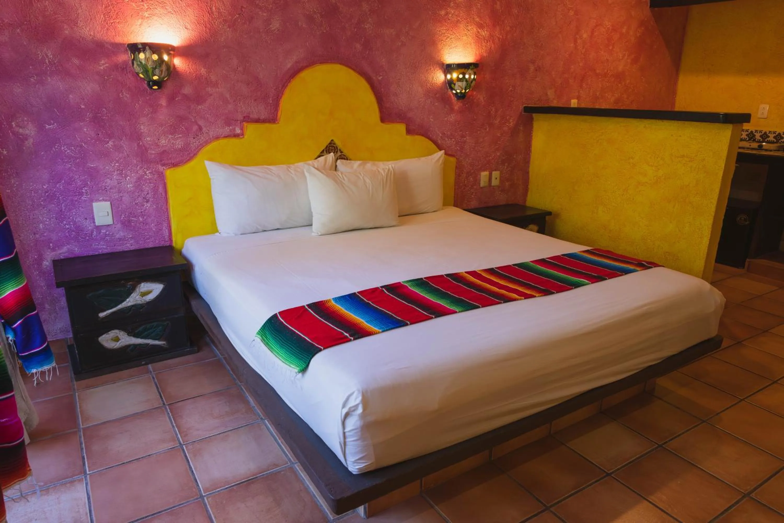 Bed in Hacienda Maria Bonita Hotel