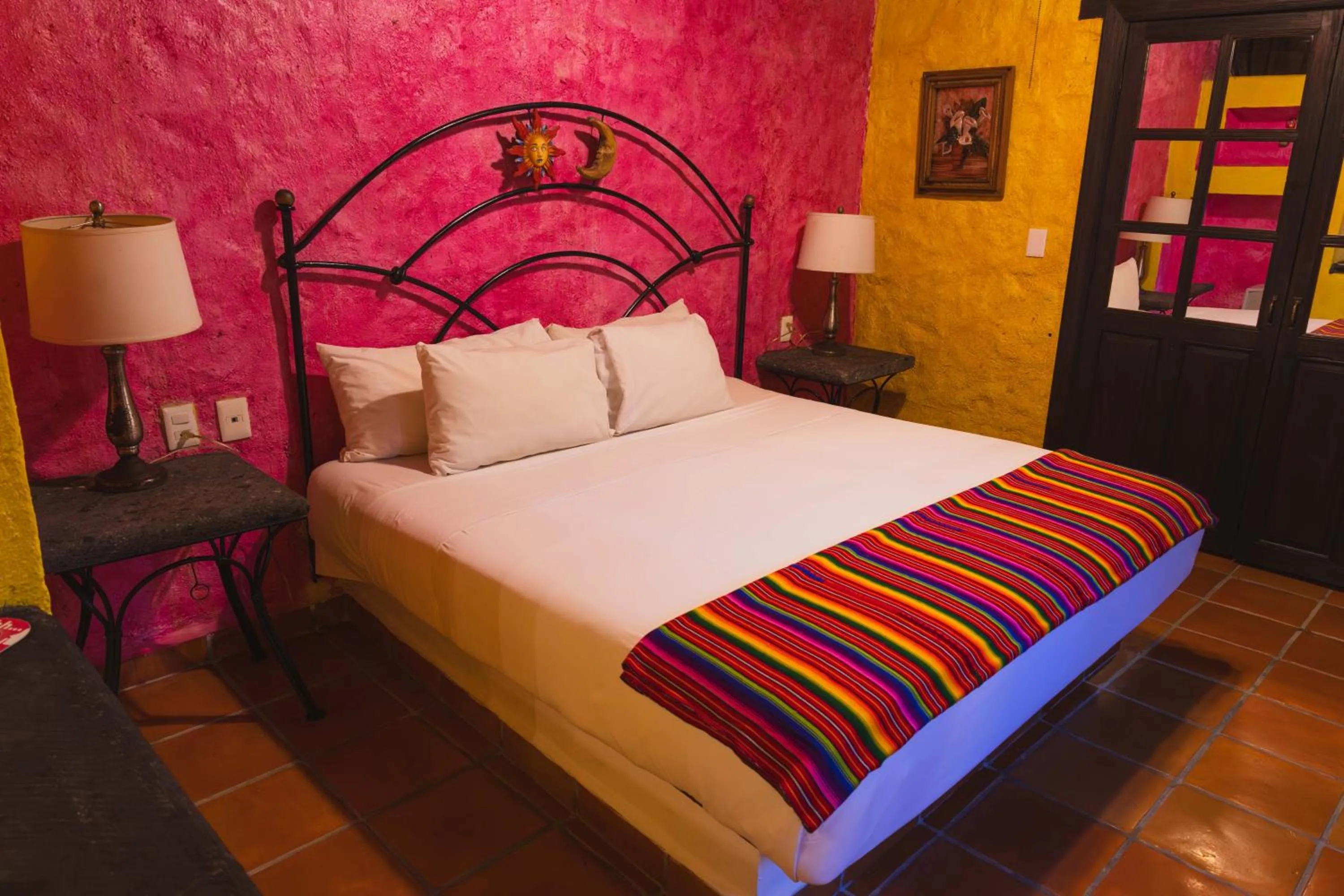 Bed in Hacienda Maria Bonita Hotel