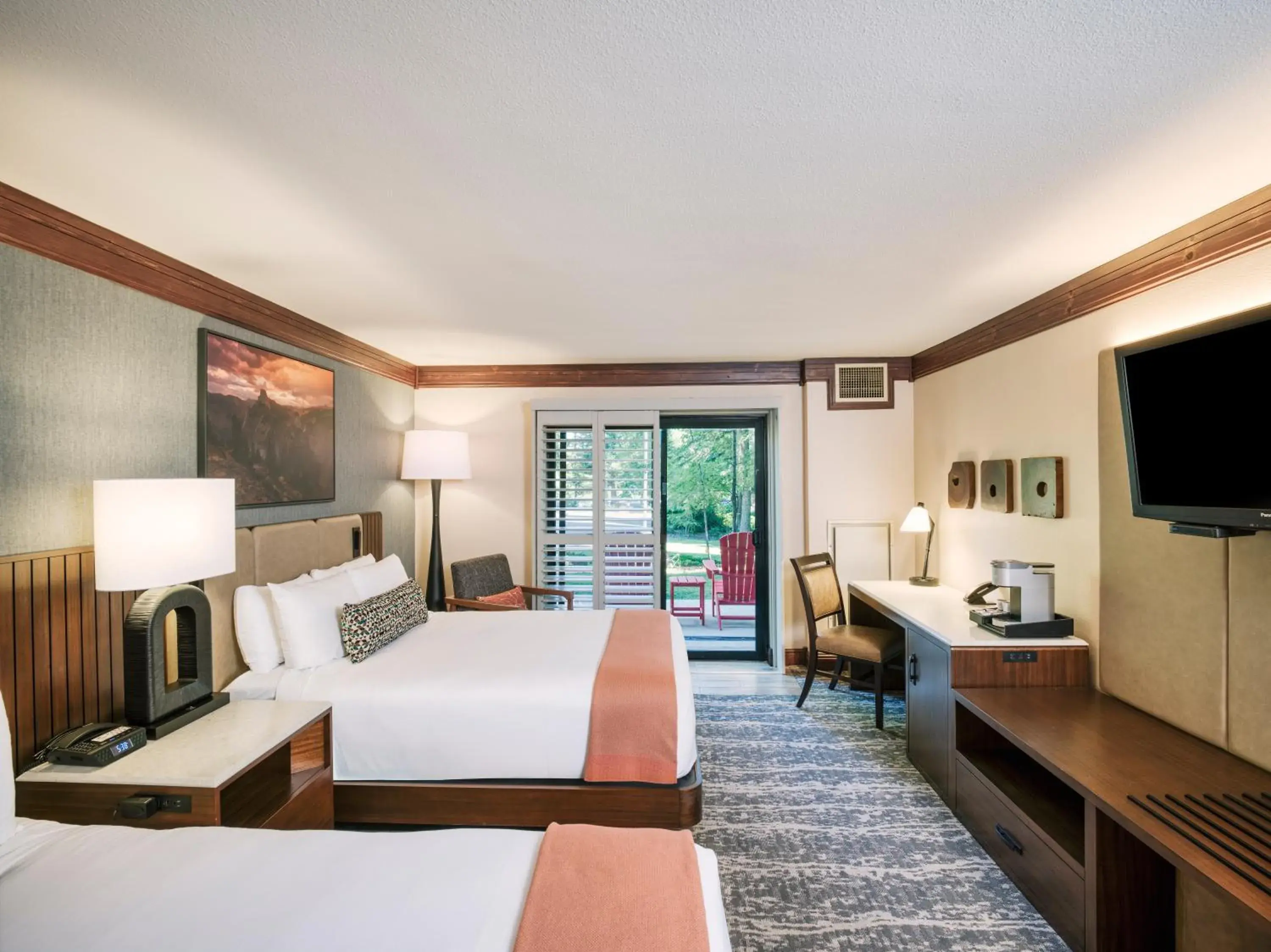 Deluxe Queen Room with Two Queen Beds in Tenaya at Yosemite Deluxe Queen Room with Two Queen Beds in Tenaya at Yosemite