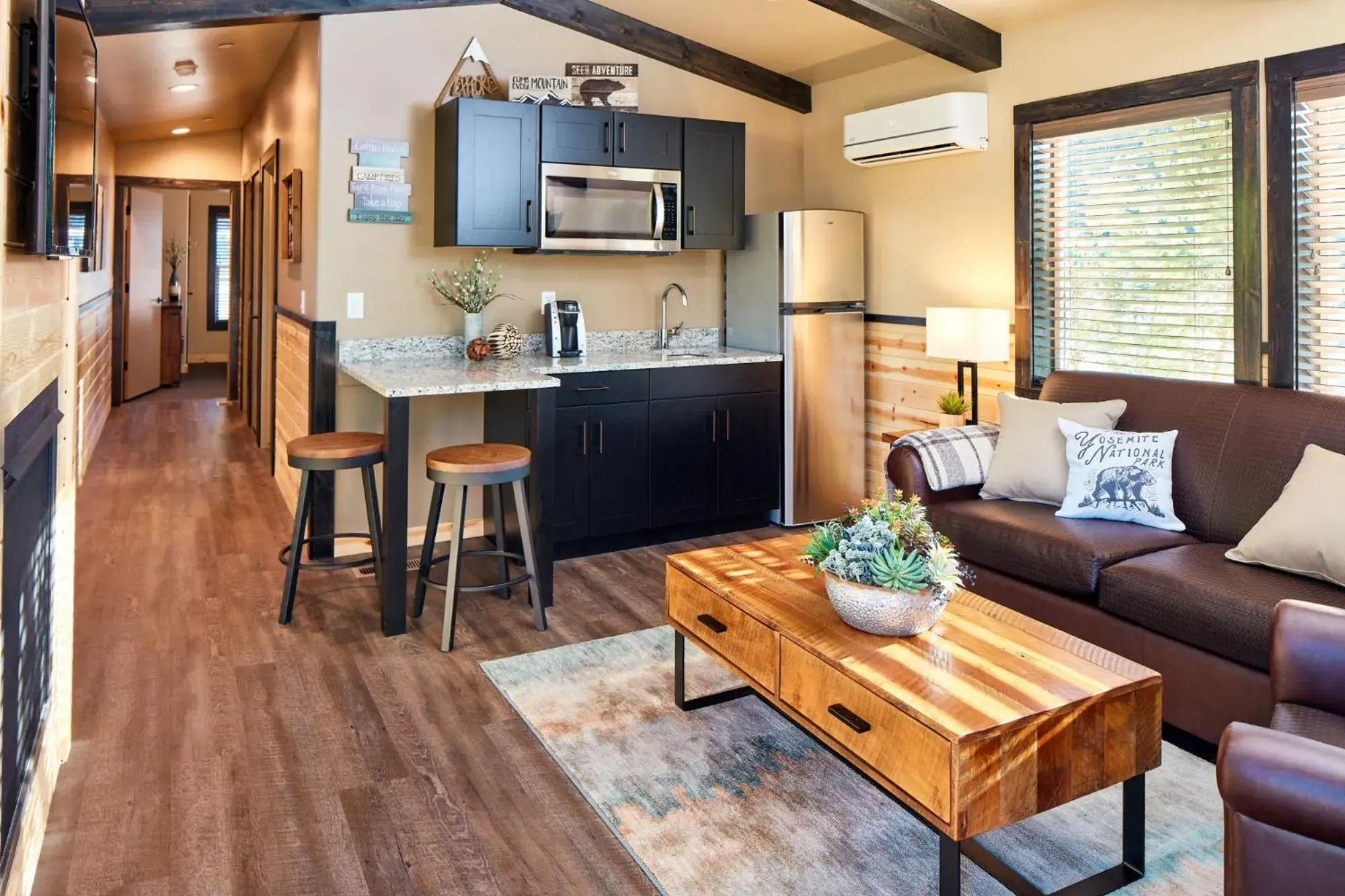 Deluxe Explorer Cabin One King, One Queen in Tenaya at Yosemite Deluxe Explorer Cabin One King, One Queen in Tenaya at Yosemite