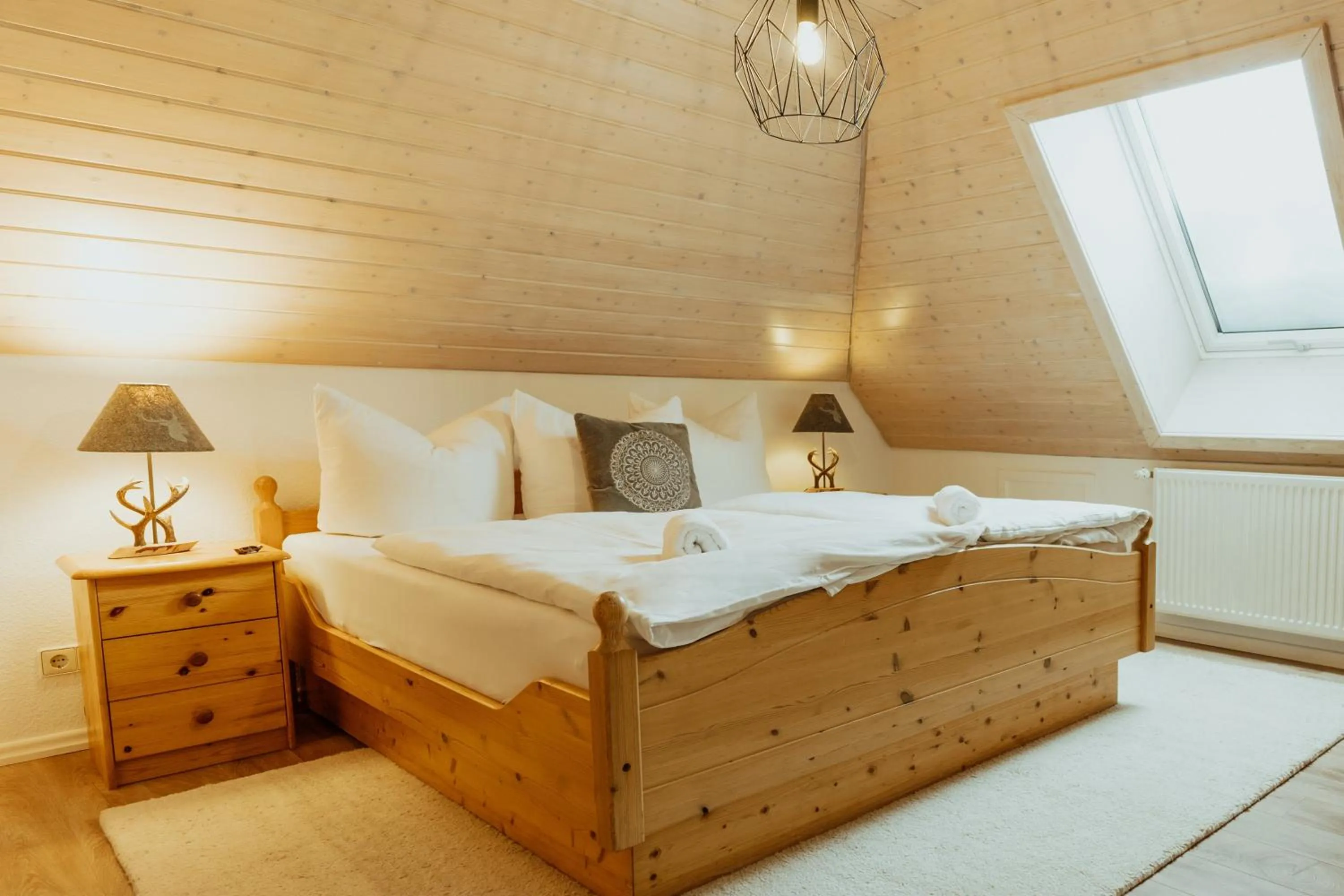 Bed in Schwarzwald-Hotel Kraeutle