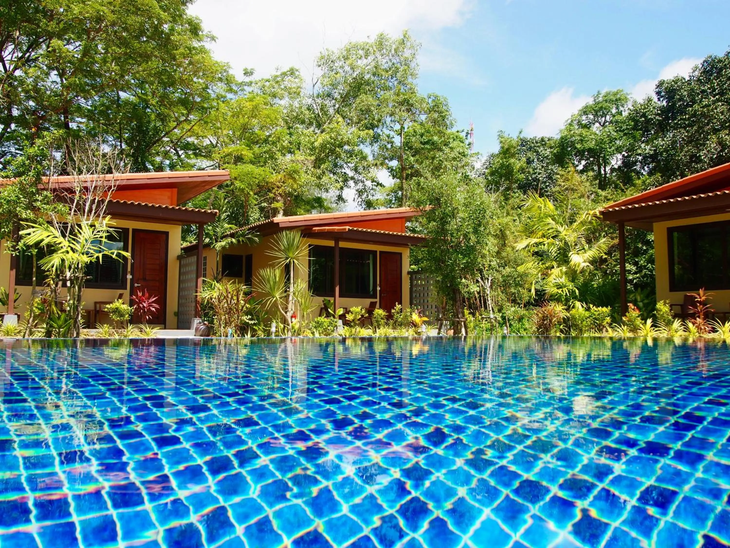 Swimming pool in AT Bangsak Resort