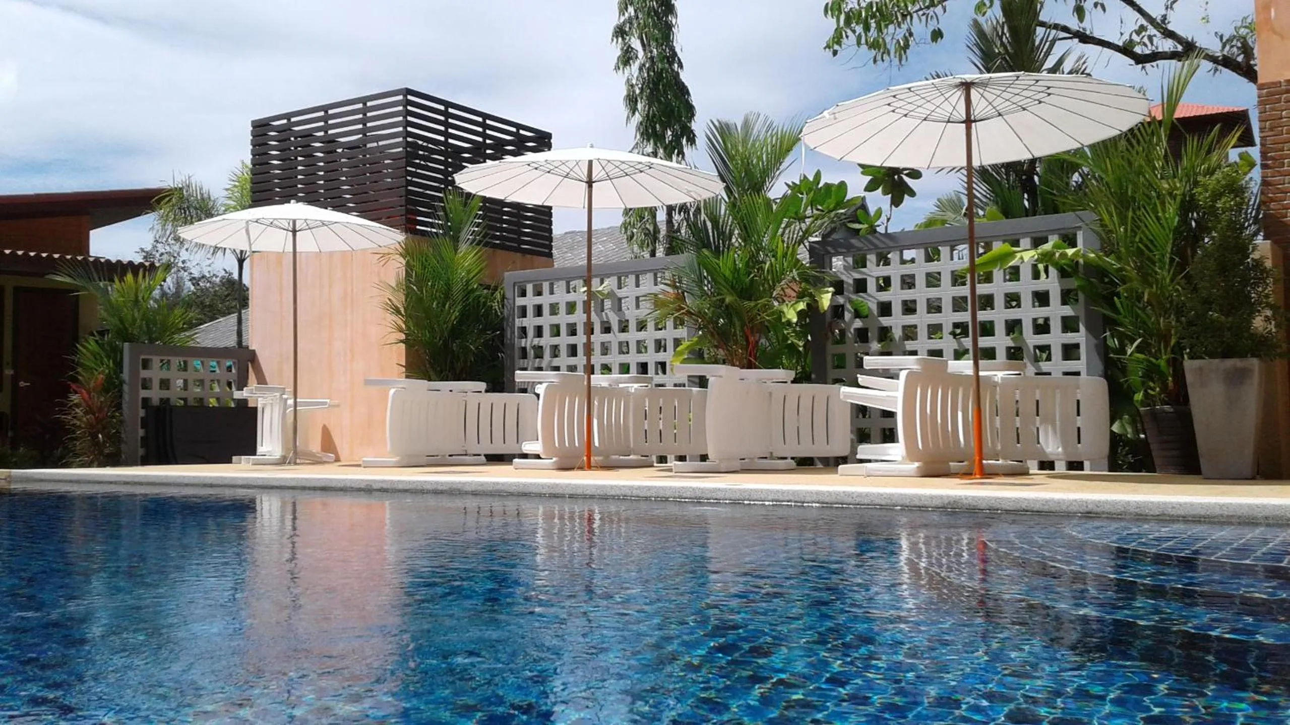Pool view in AT Bangsak Resort