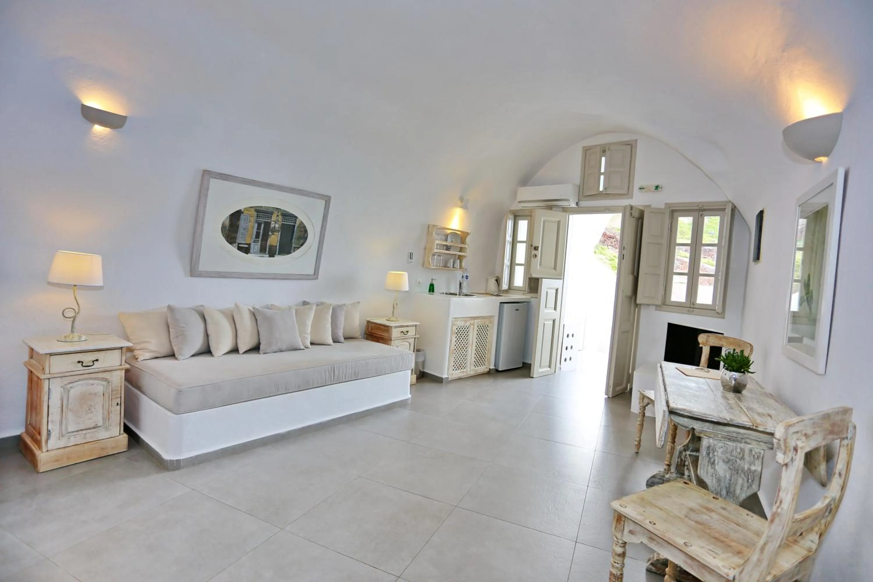 View (from property/room), Bed in Oia Mare Villas