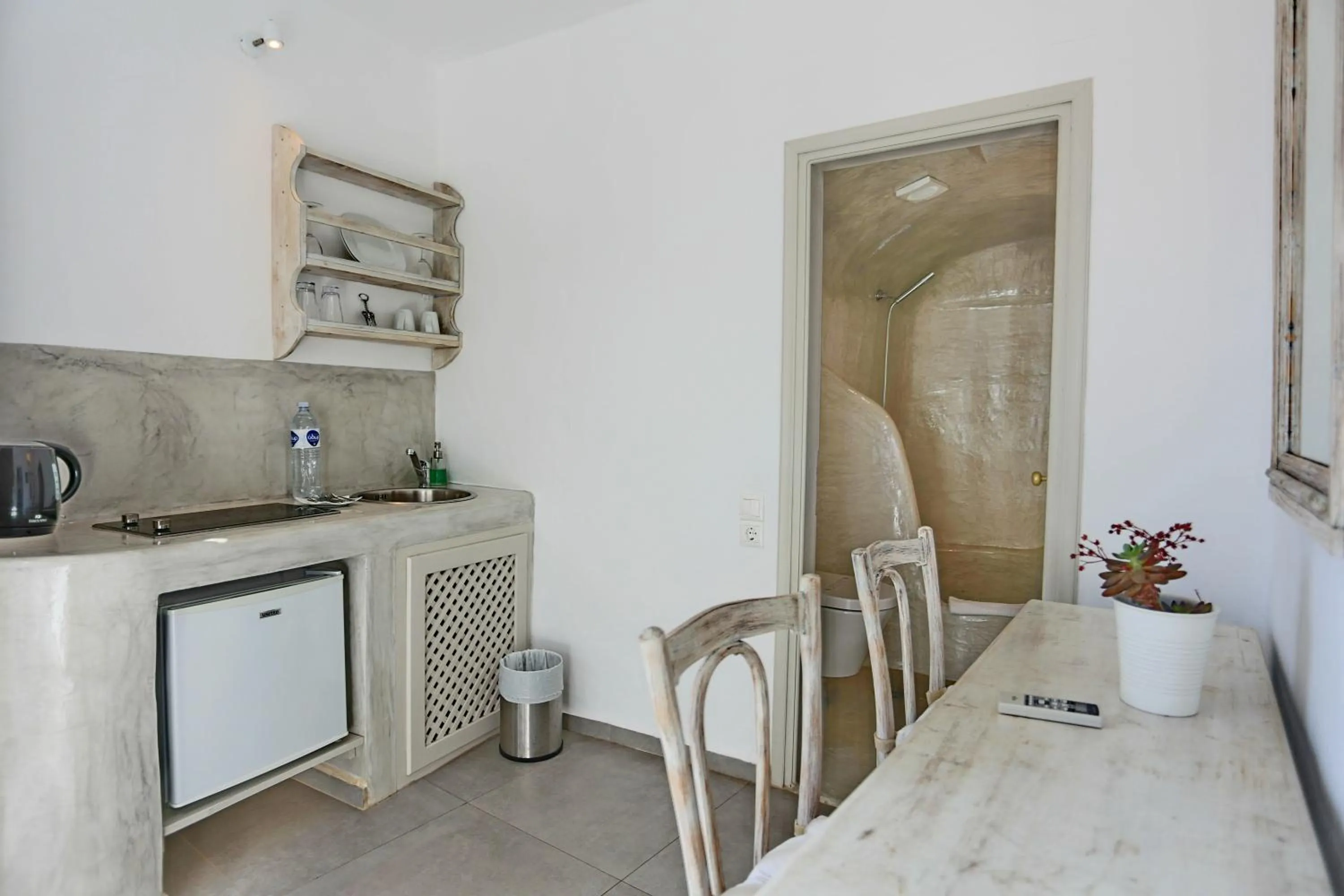 Seating area in Oia Mare Villas