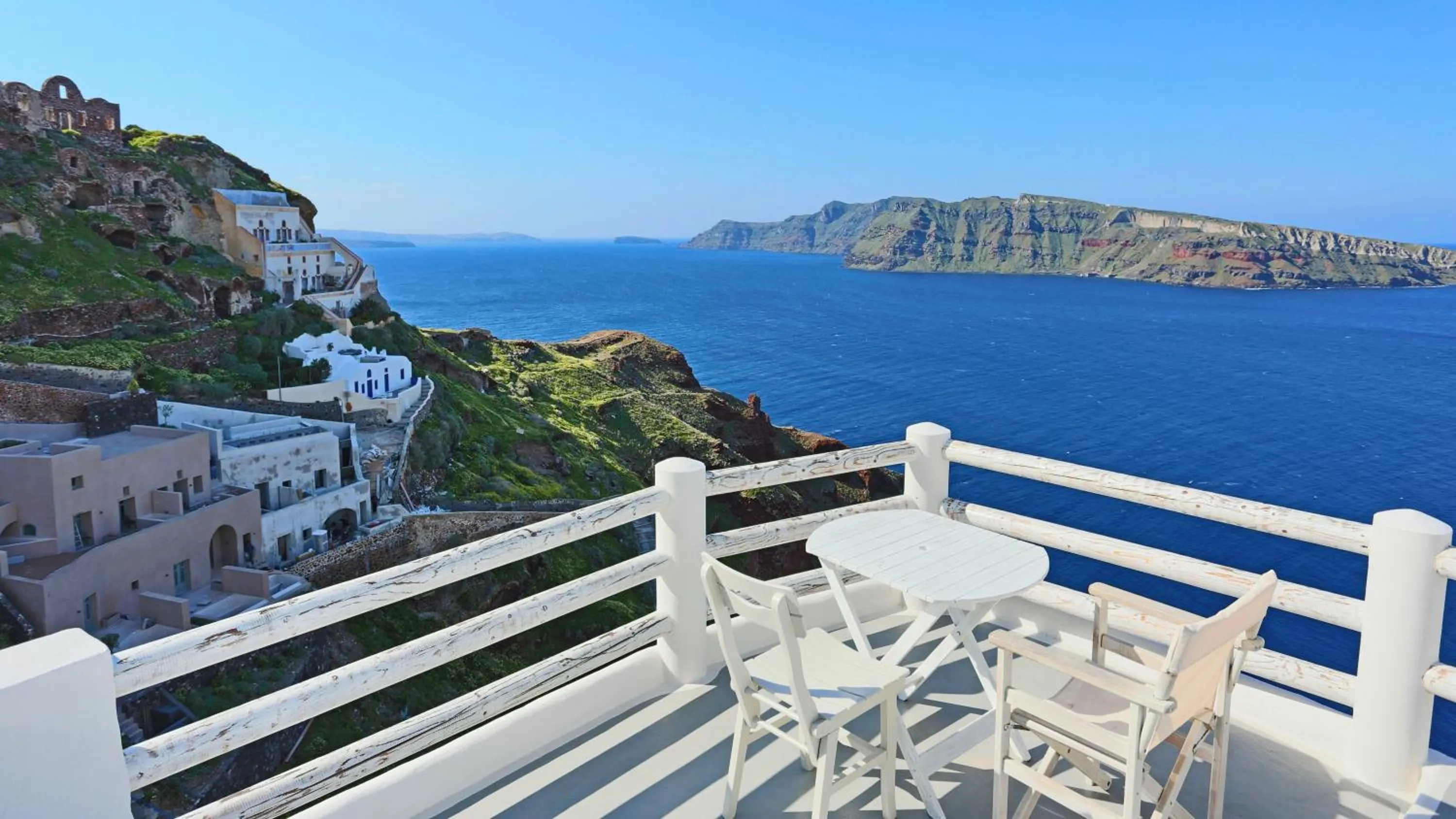 Balcony/Terrace in Oia Mare Villas