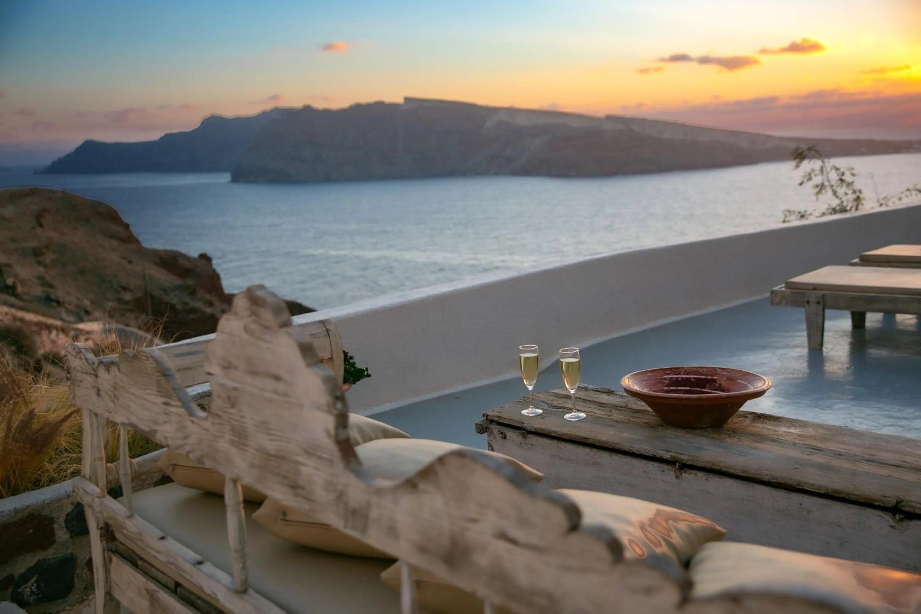 Sunset in Oia Mare Villas