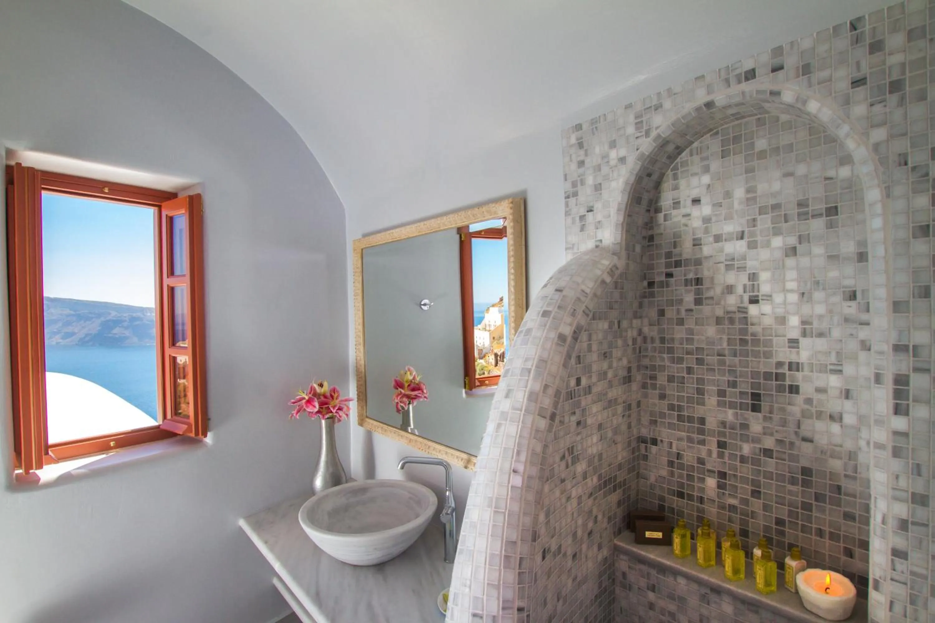 Bathroom in Oia Mare Villas