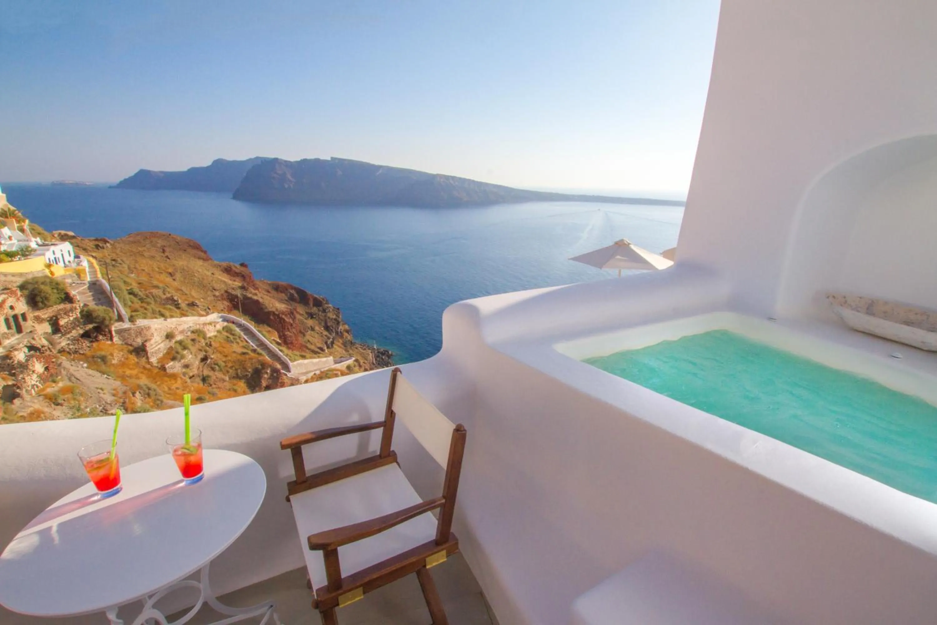 Balcony/Terrace in Oia Mare Villas