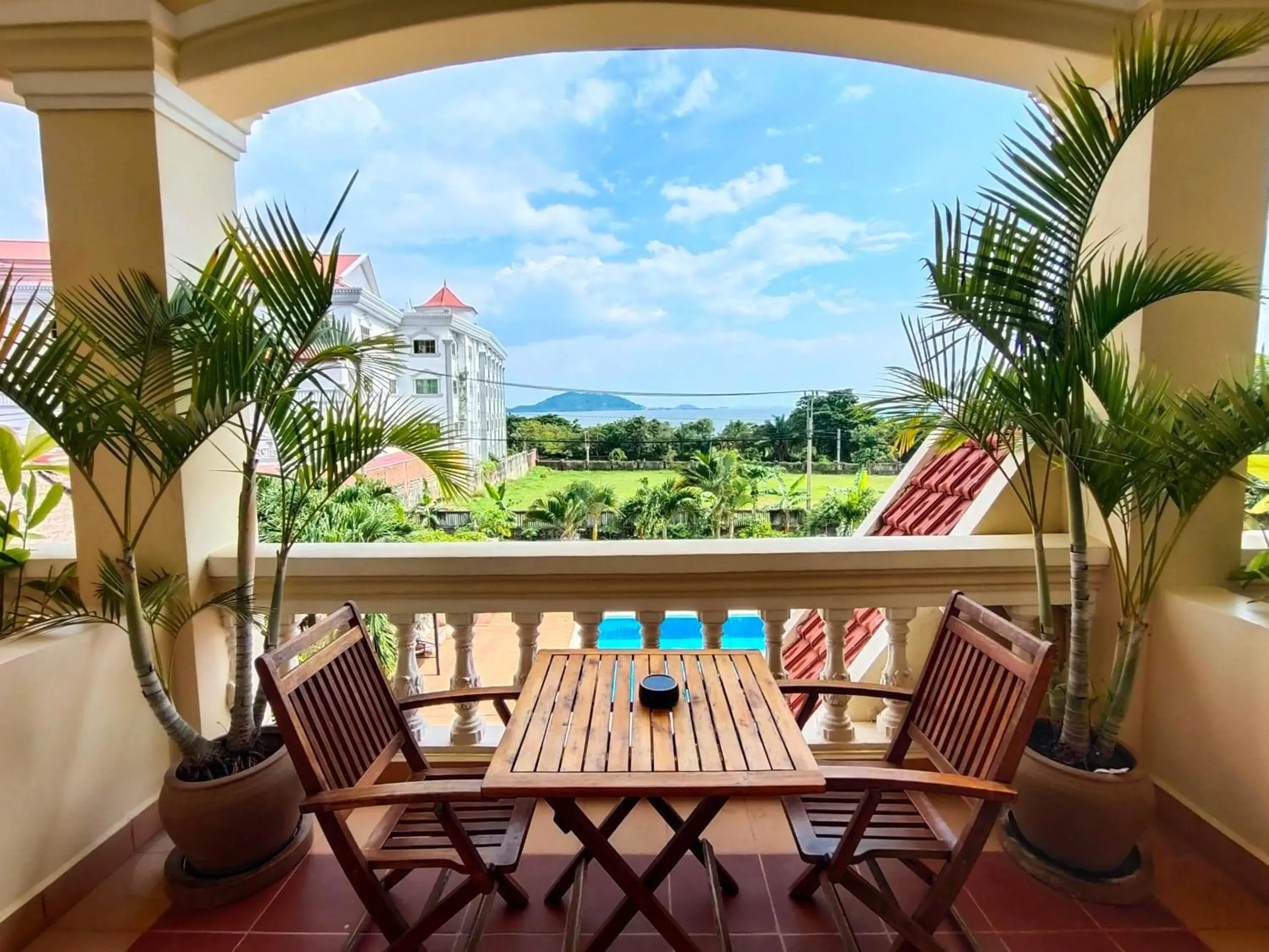 Deluxe Double Room with Balcony and Sea View - single occupancy in Riviera Hotel & Resort Kep Deluxe Double Room with Balcony and Sea View - single occupancy in Riviera Hotel & Resort Kep