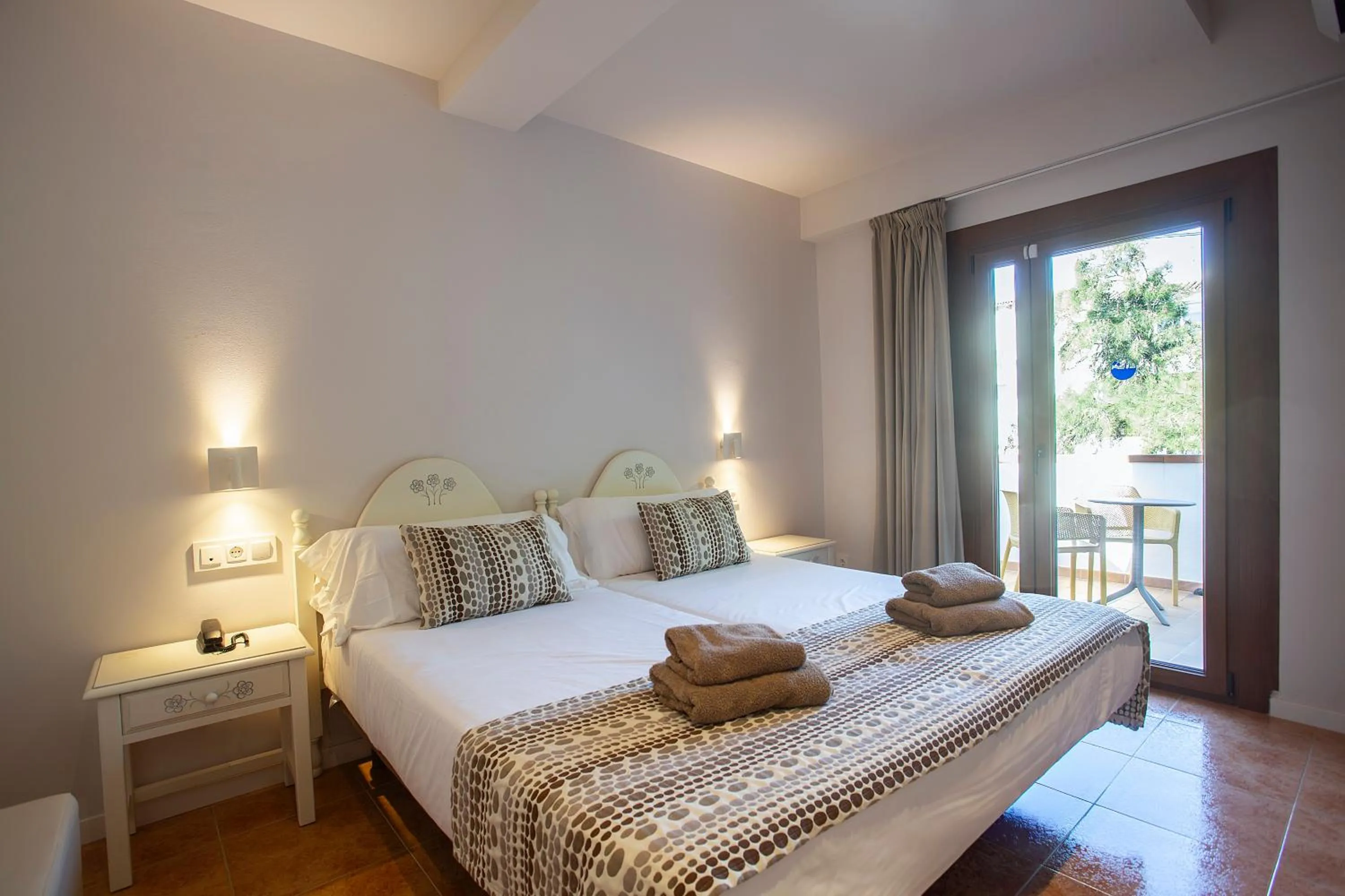 Bed in Hotel Ses Puntetes