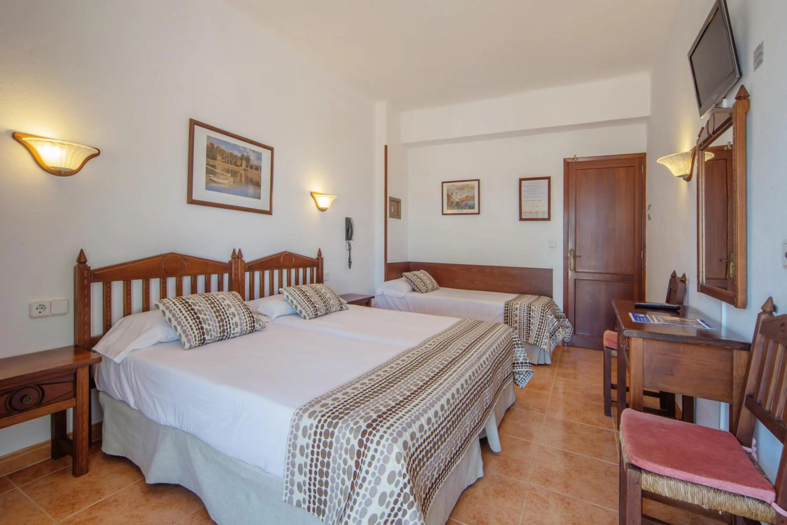 Bed in Hotel Ses Puntetes