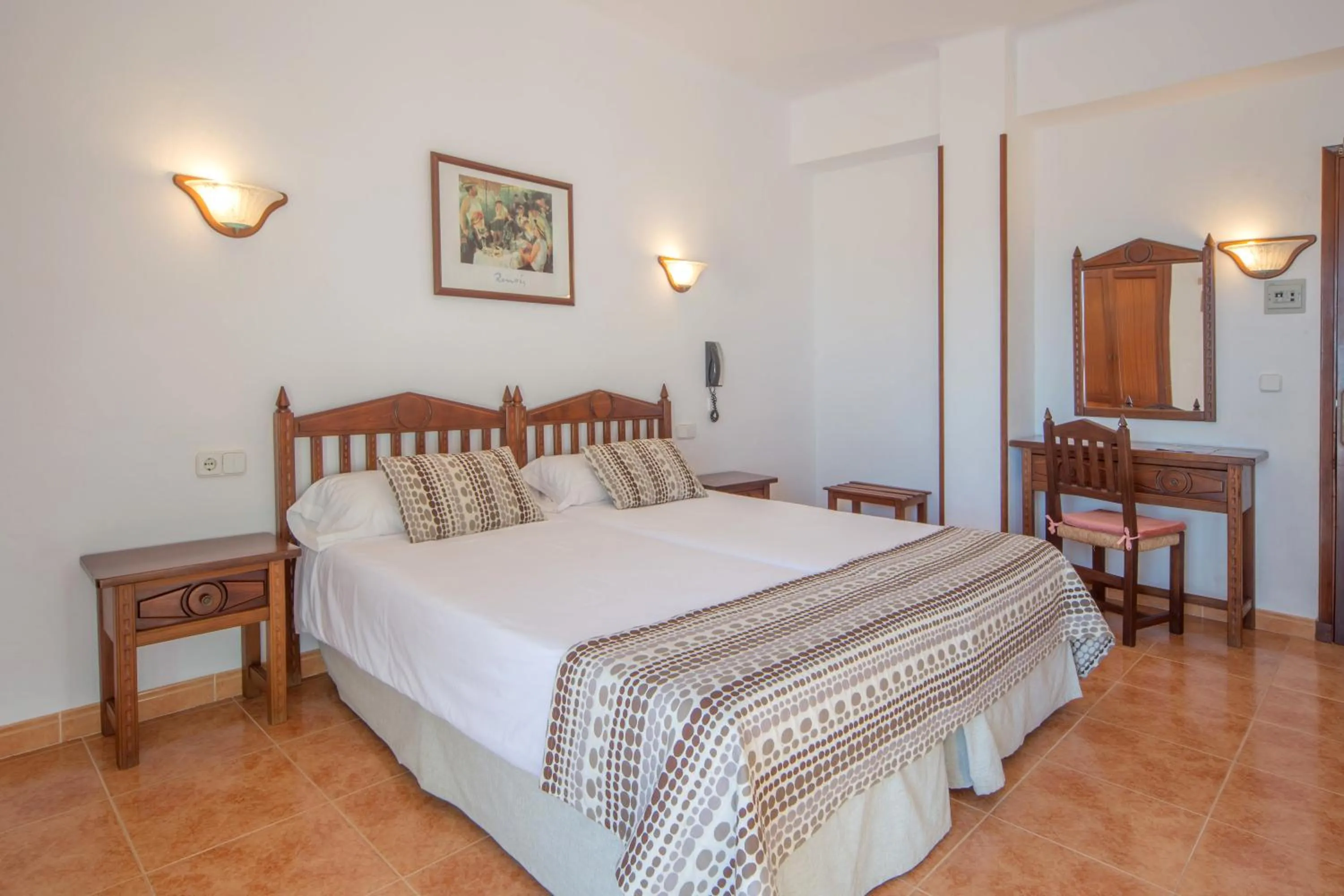 Bed in Hotel Ses Puntetes