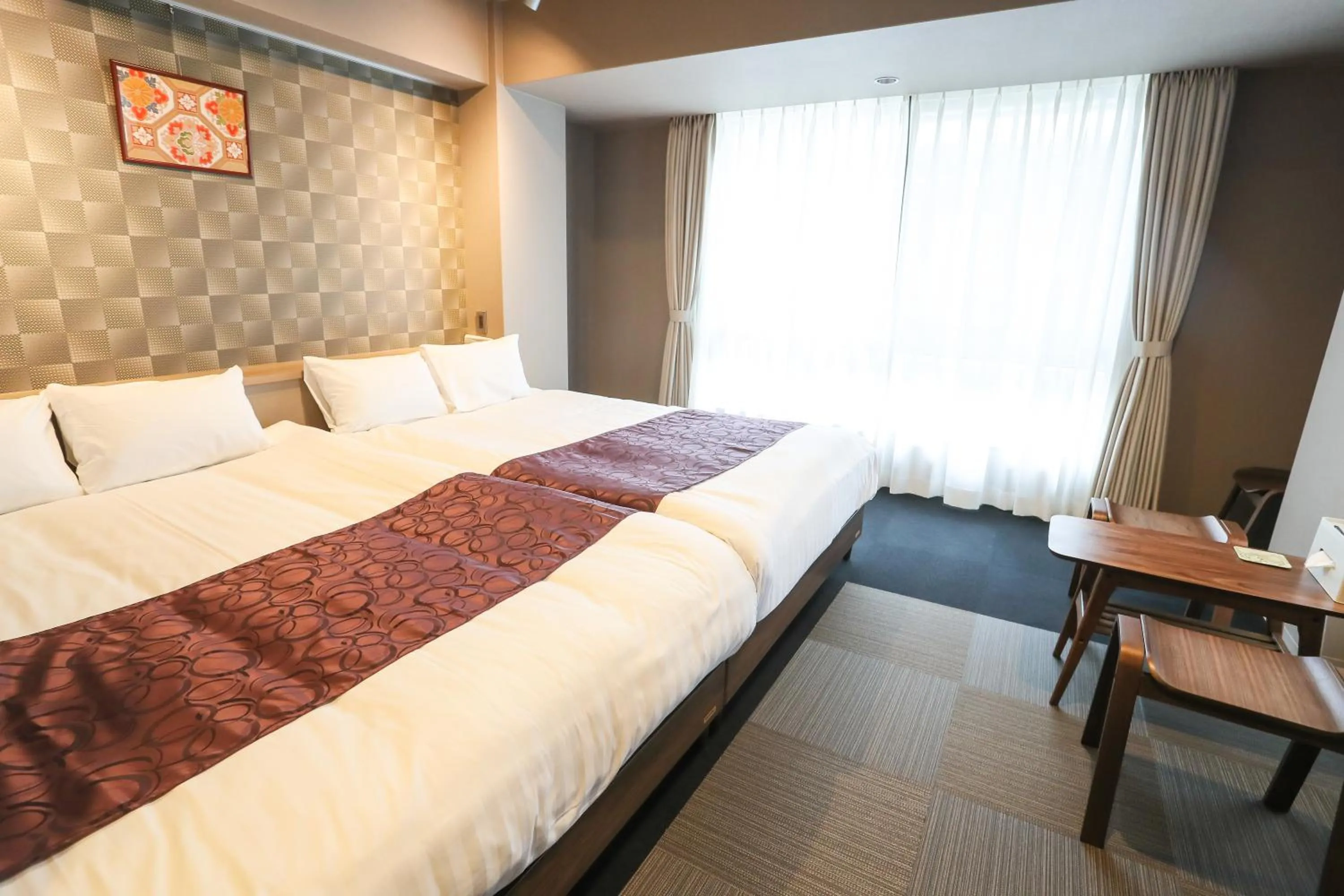Bed in Apartment Hotel 7key S Kyoto