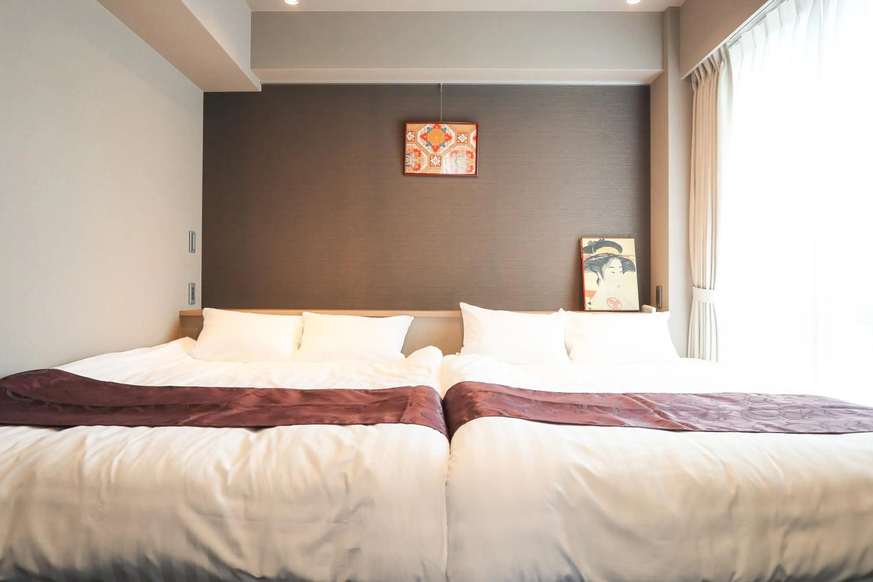 Bed in Apartment Hotel 7key S Kyoto