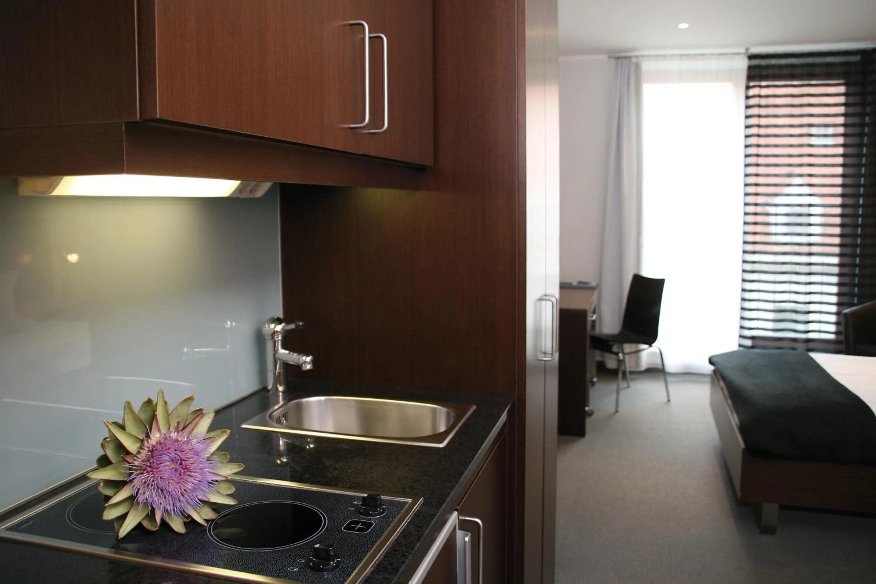 Kitchen or kitchenette in Schiller 5 Hotel