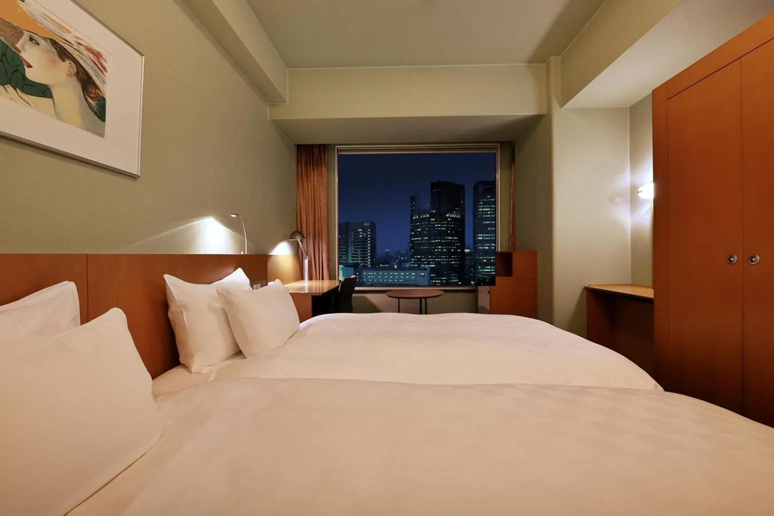 City view, Bed in Shinagawa Prince Hotel