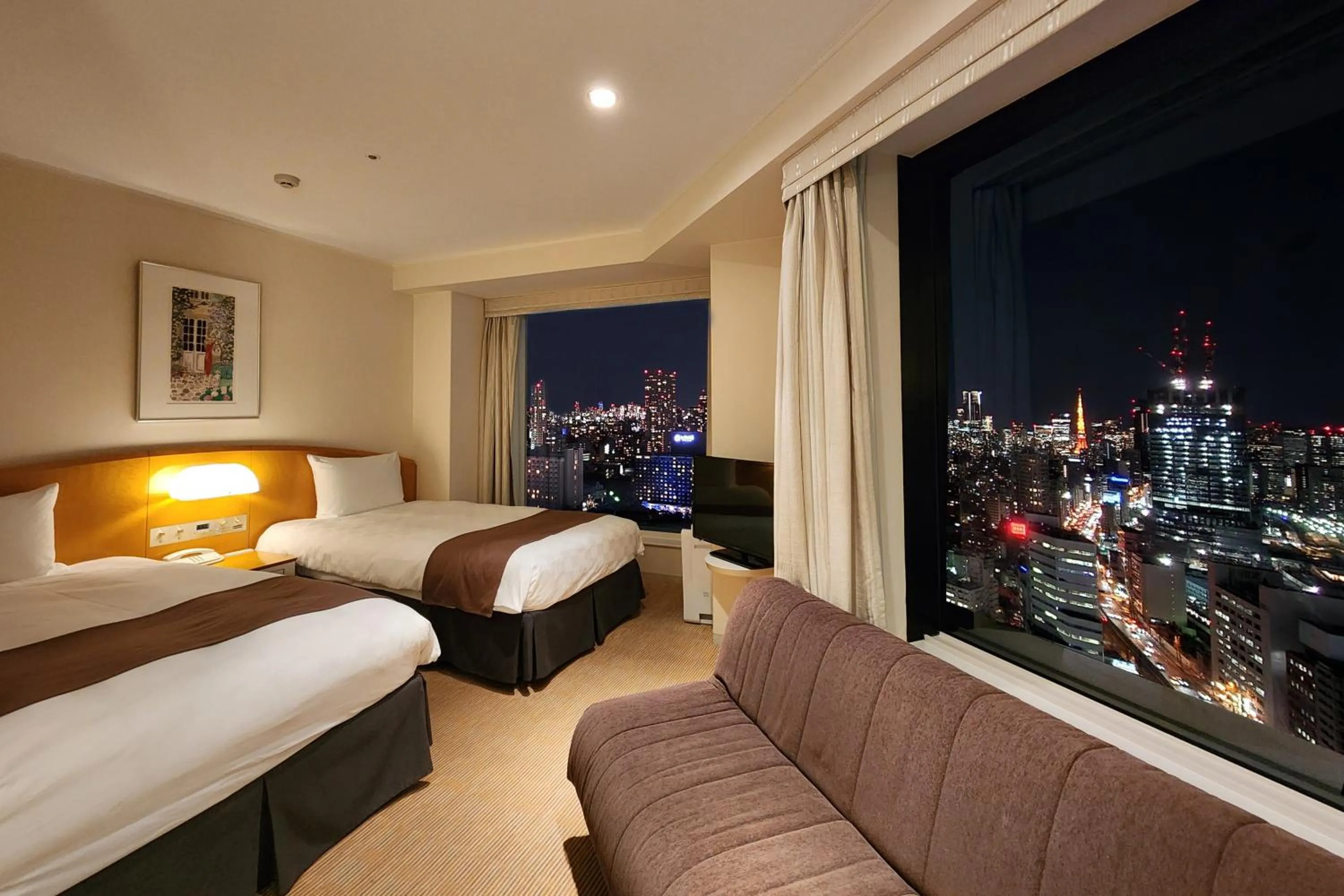 Photo of the whole room, Bed in Shinagawa Prince Hotel