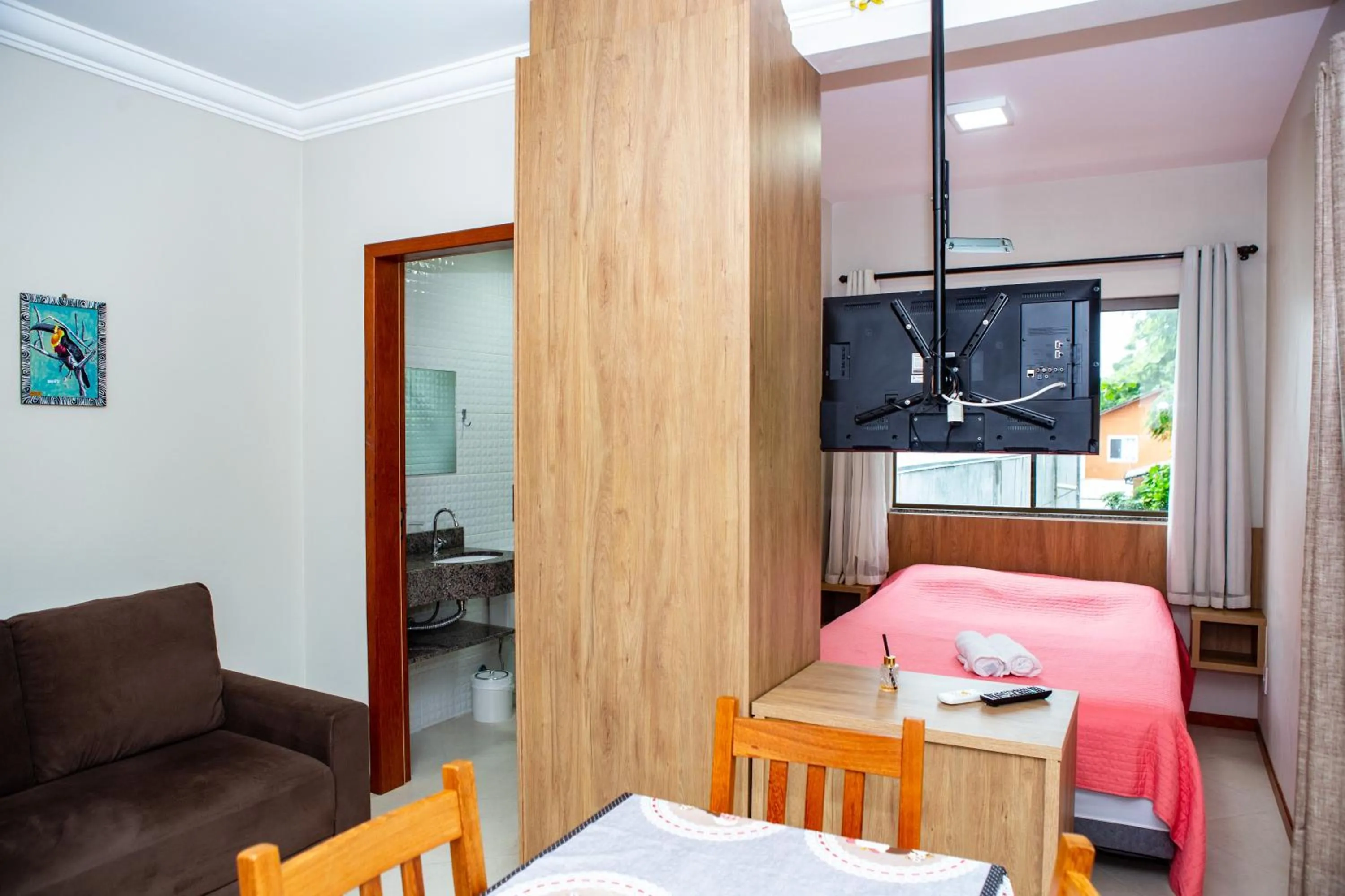 Bed in Canto dos Pássaros Flat - Canasvieiras