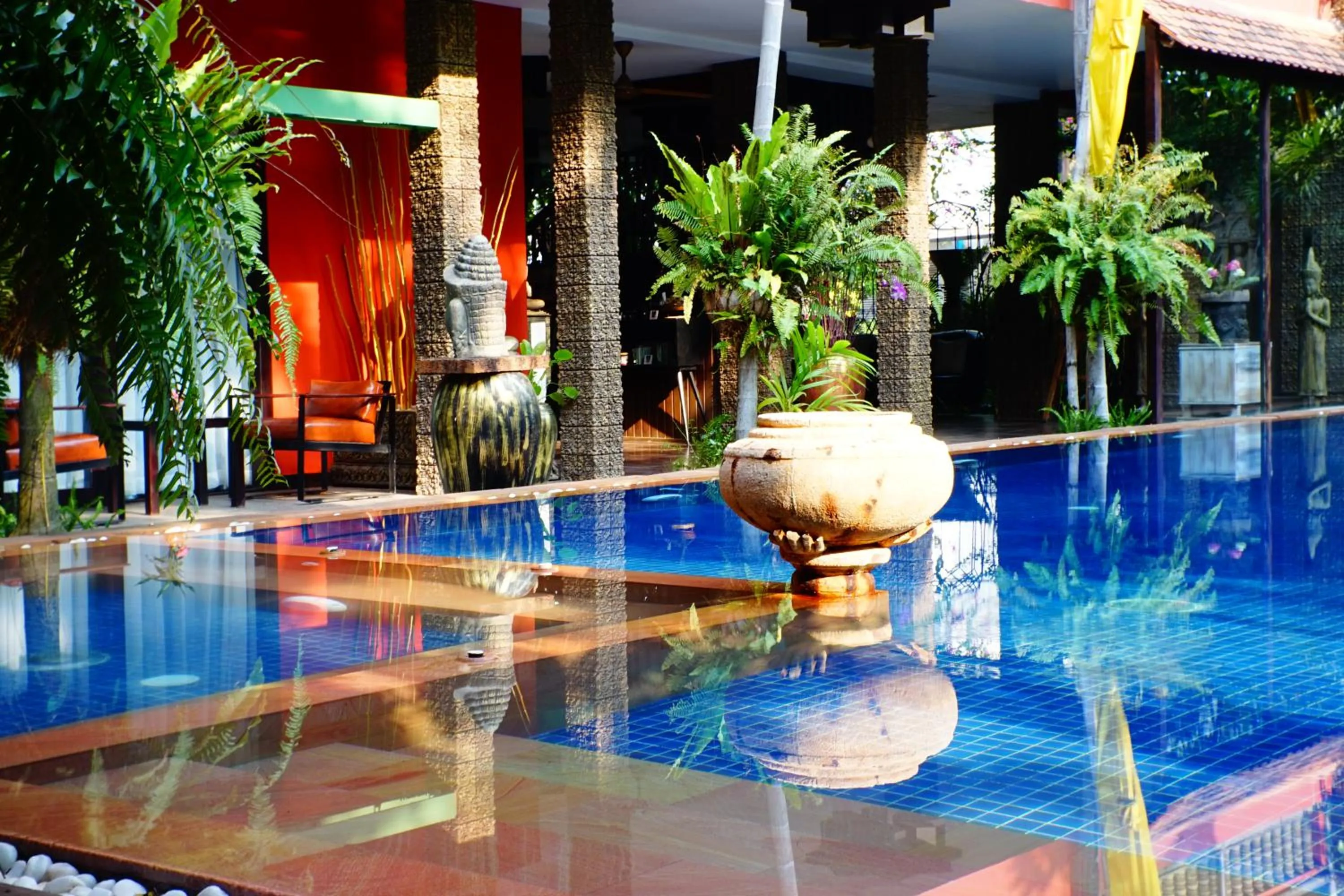Pool view in Golden Temple Hotel