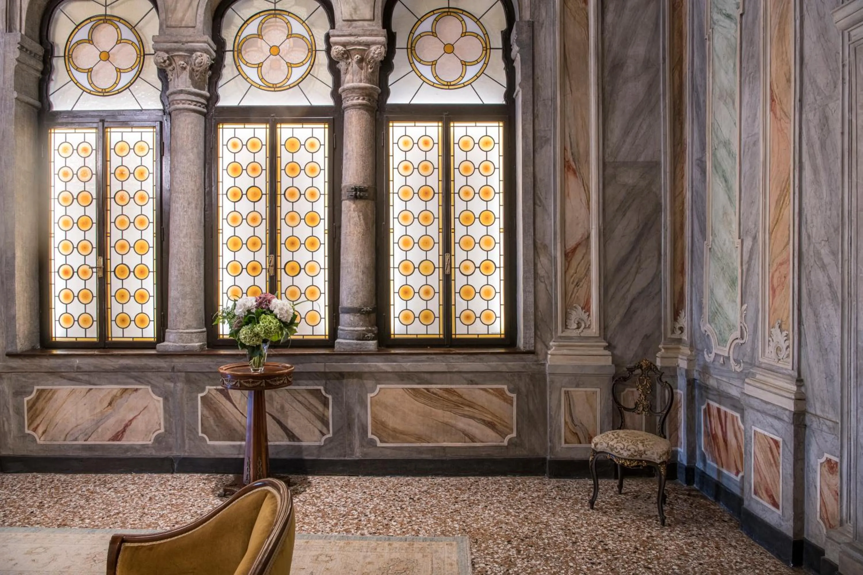 Communal lounge/ TV room in Hotel Nani Mocenigo Palace