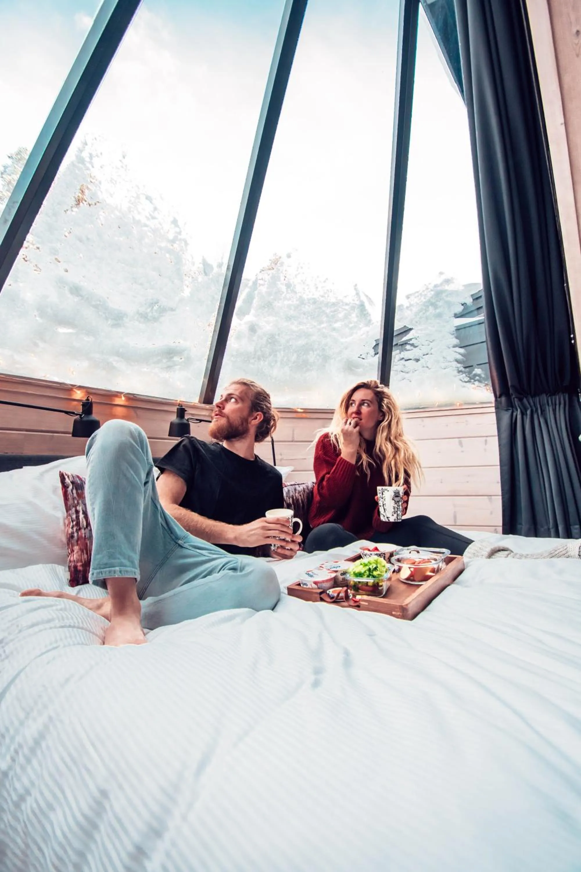 Bed in Pyhä Igloos