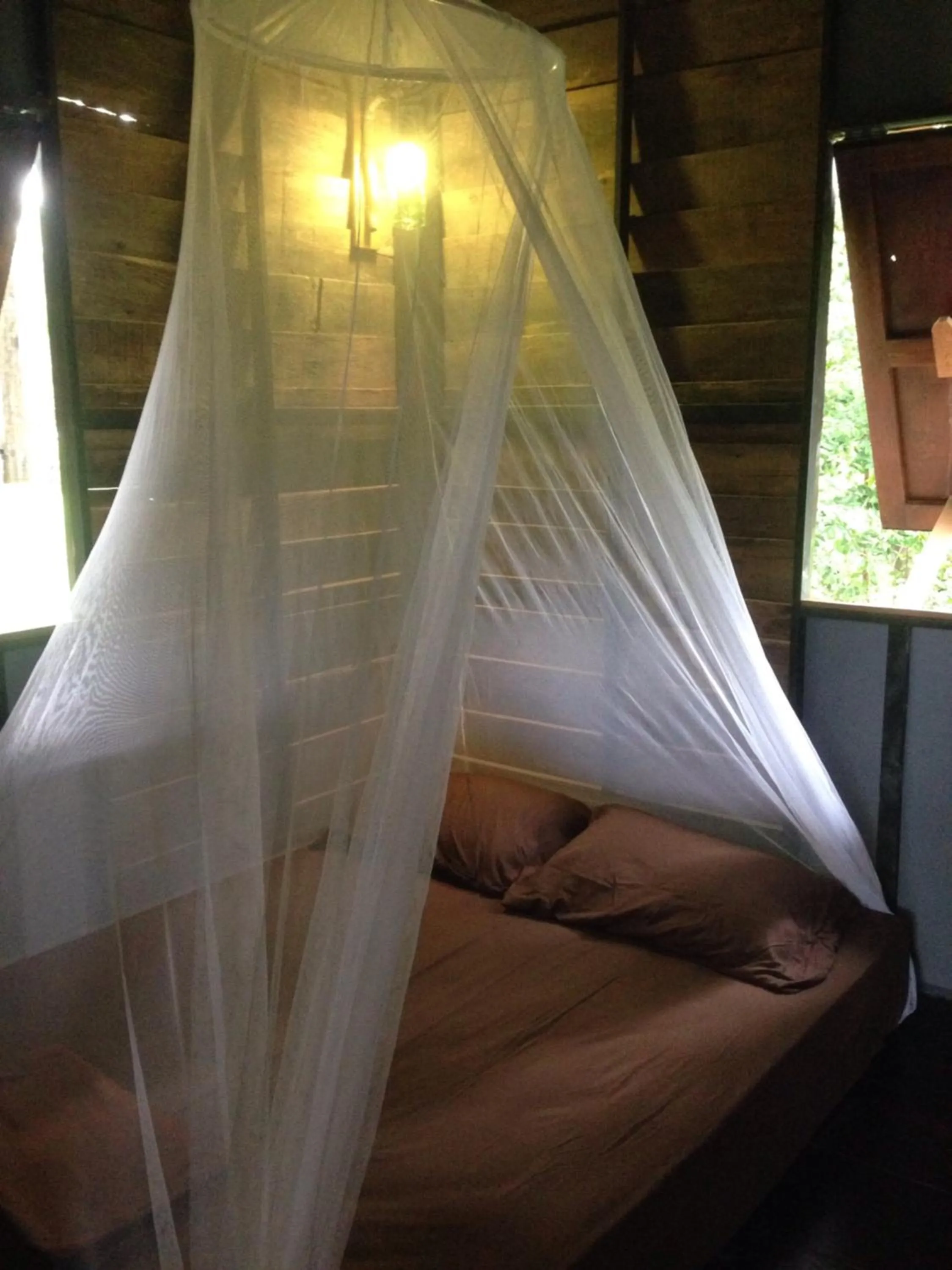 Bed in The Shadow House & Bar