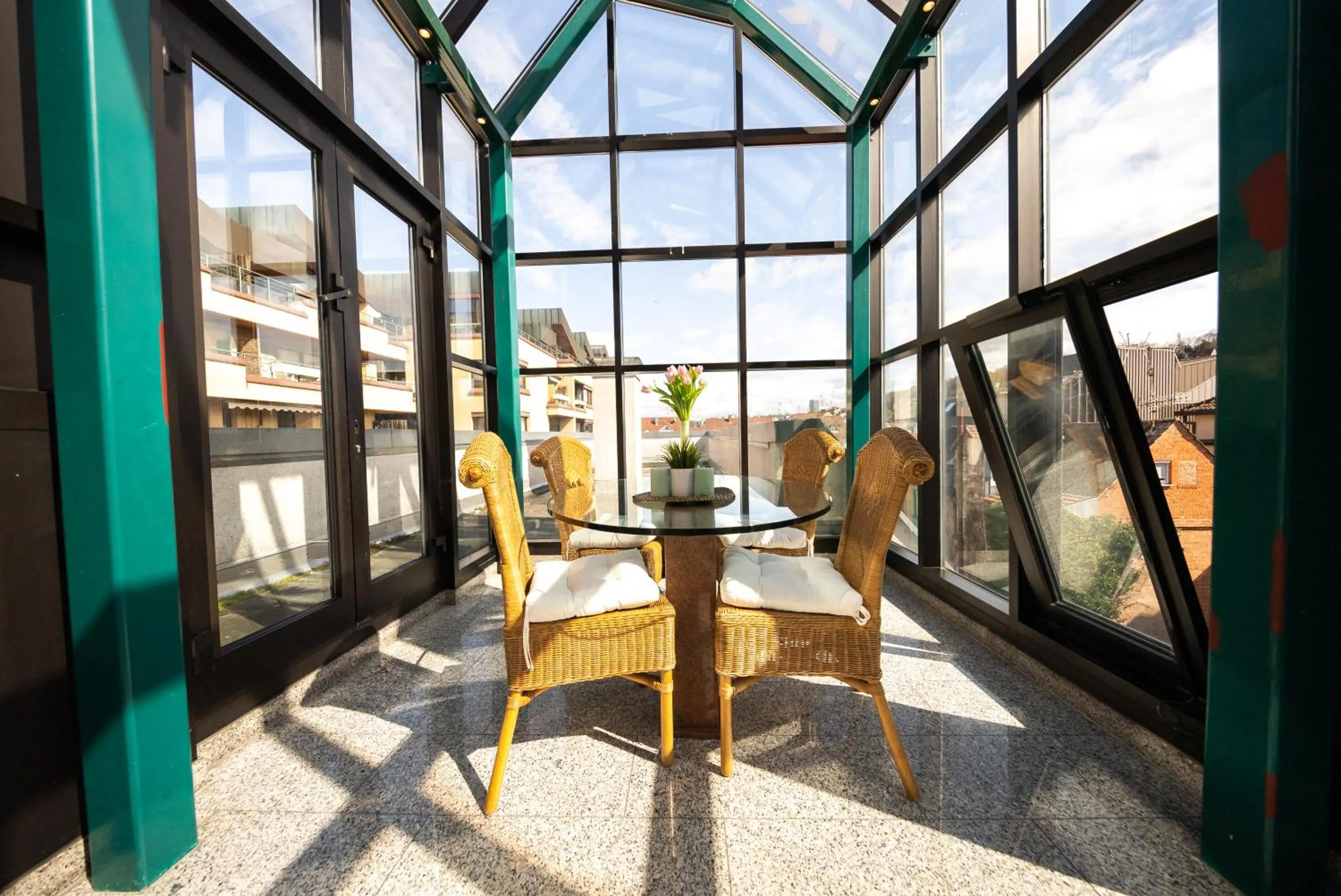 Seating area in CityHotel Feuerbach