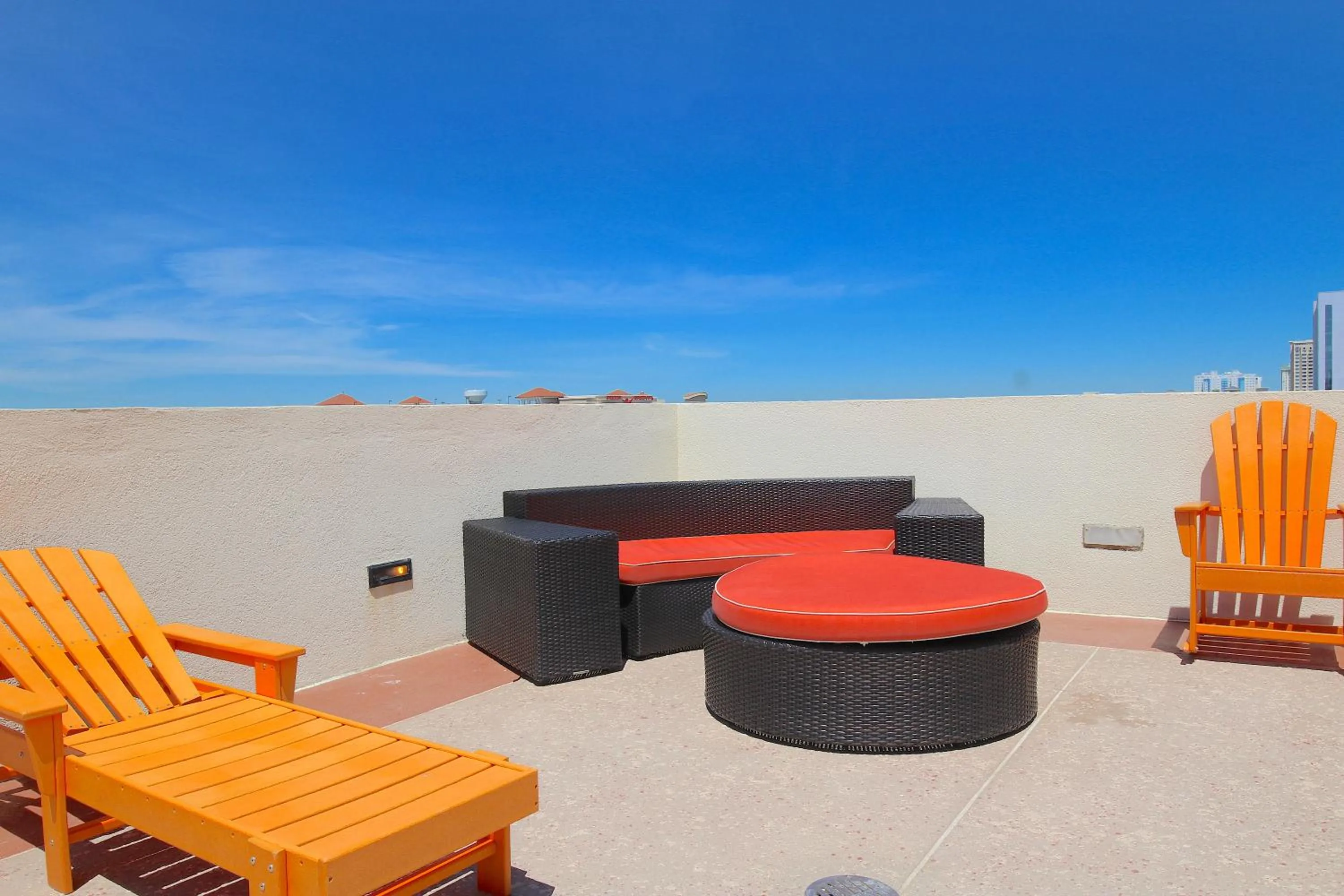 Patio in Ocean Sands Resort, Oceanfront, Virginia Beach by Vacatia