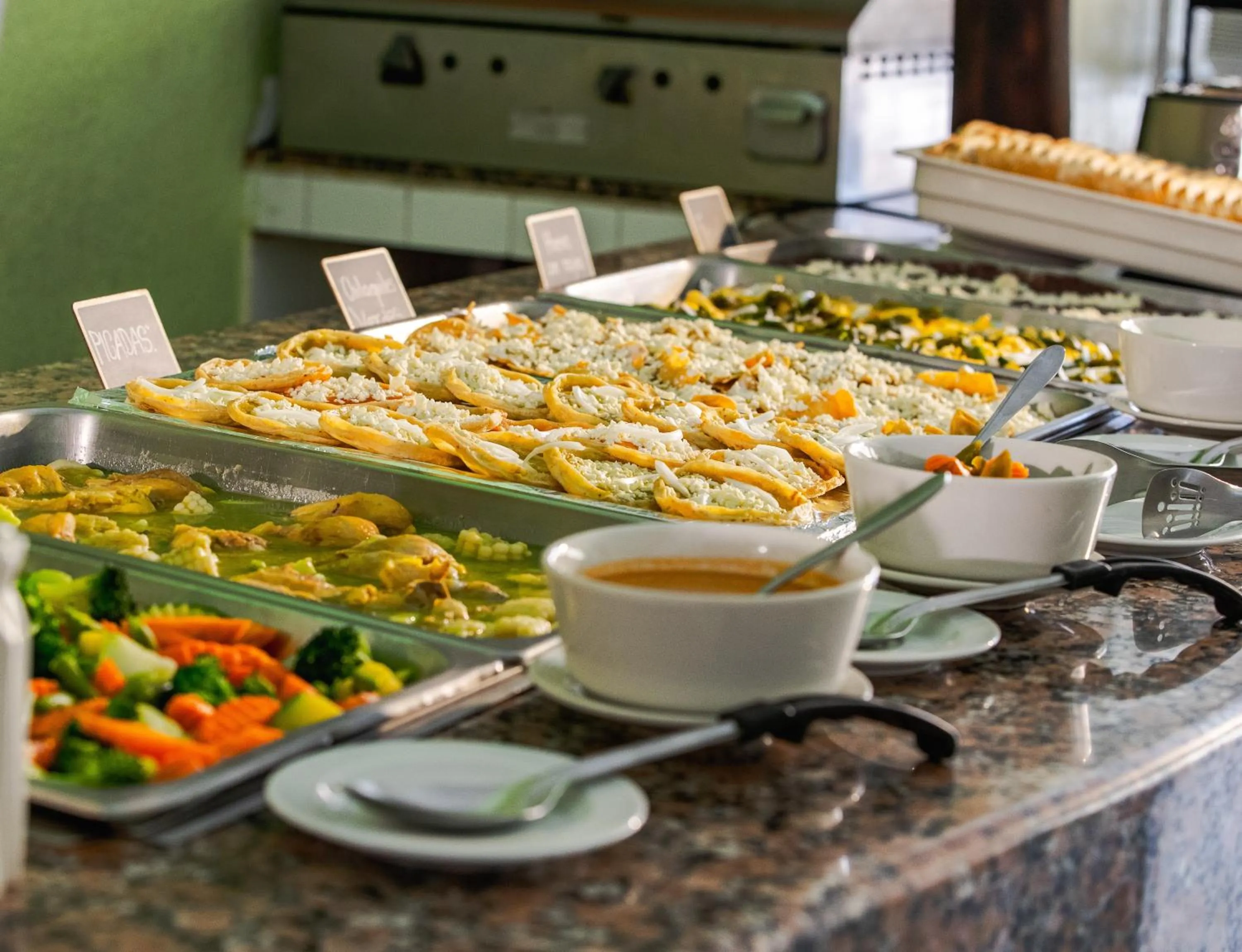 Buffet breakfast in Hotel Hostal de Cortés
