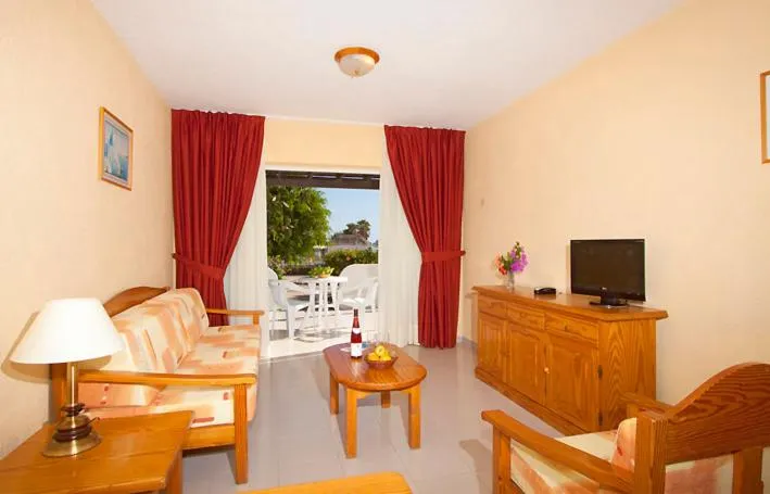Living room in Bungalows Playa Limones