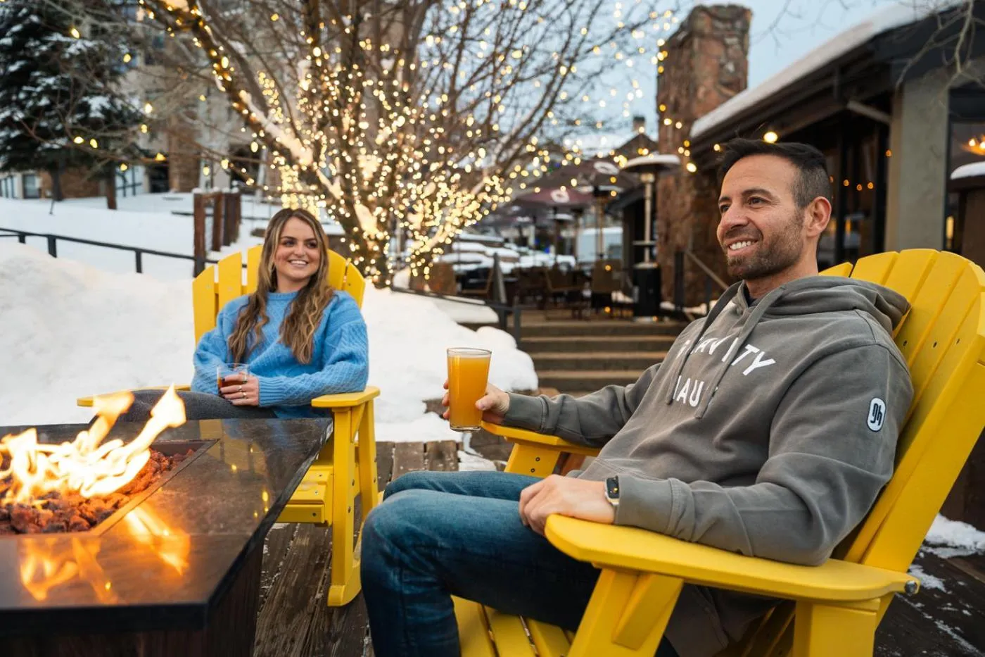 Patio in Gravity Haus Steamboat