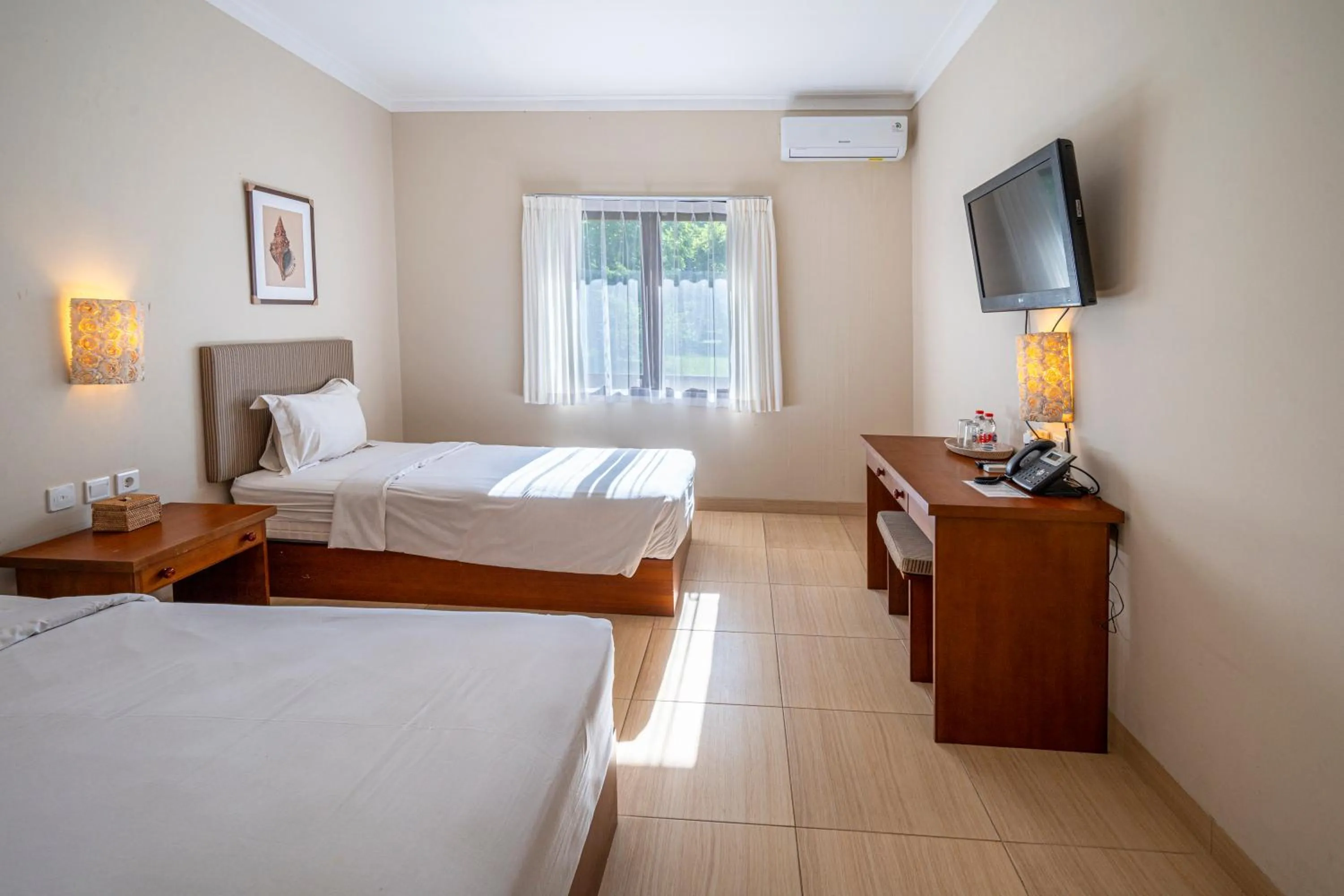 Bed in Samawa Seaside Resort