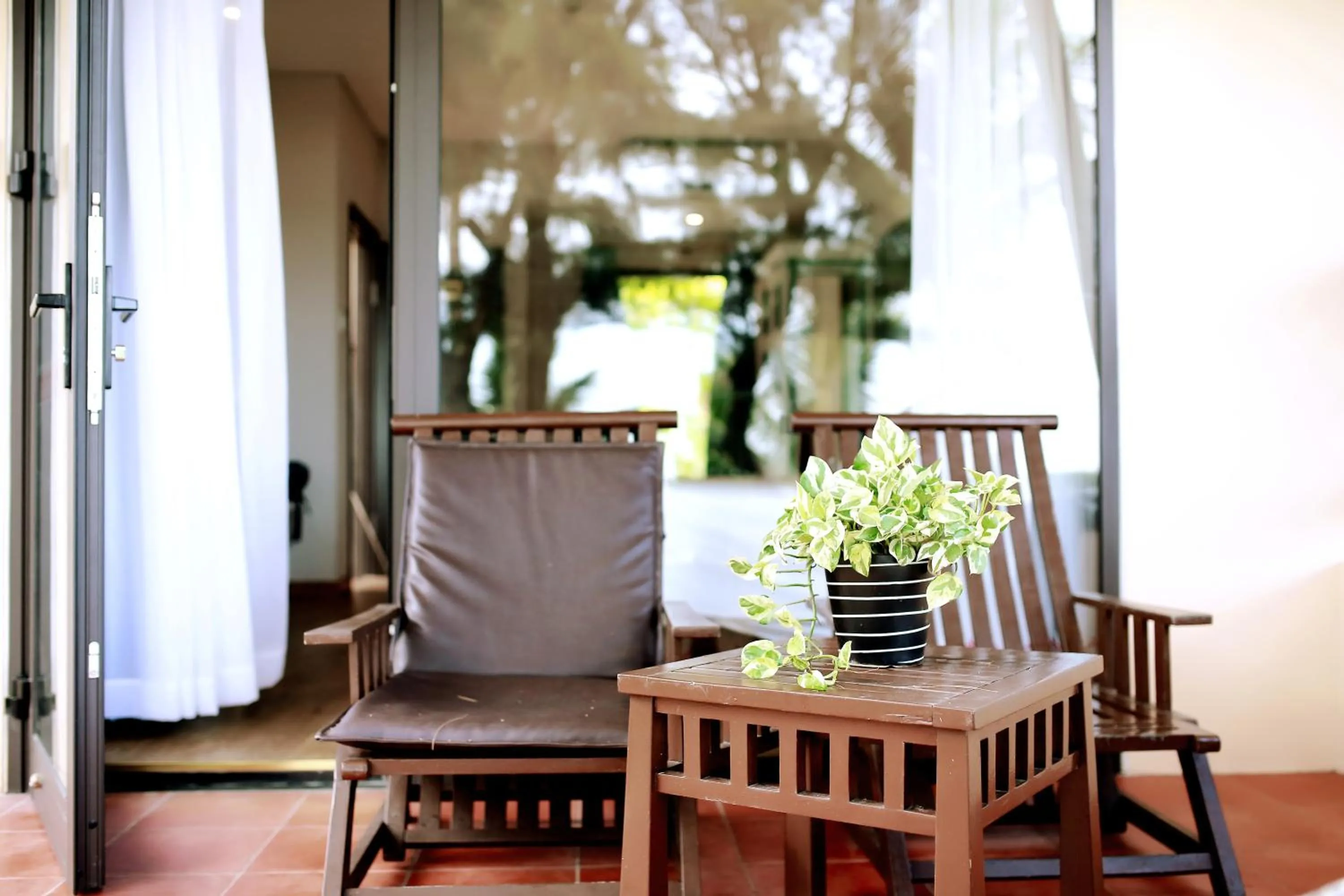 Patio in Sandy Beach Non Nuoc Resort