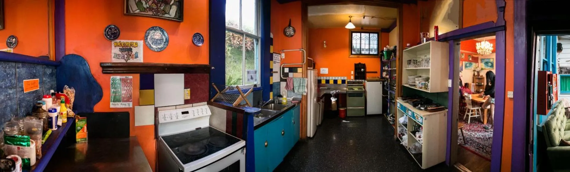 Communal kitchen in The Palace Backpackers