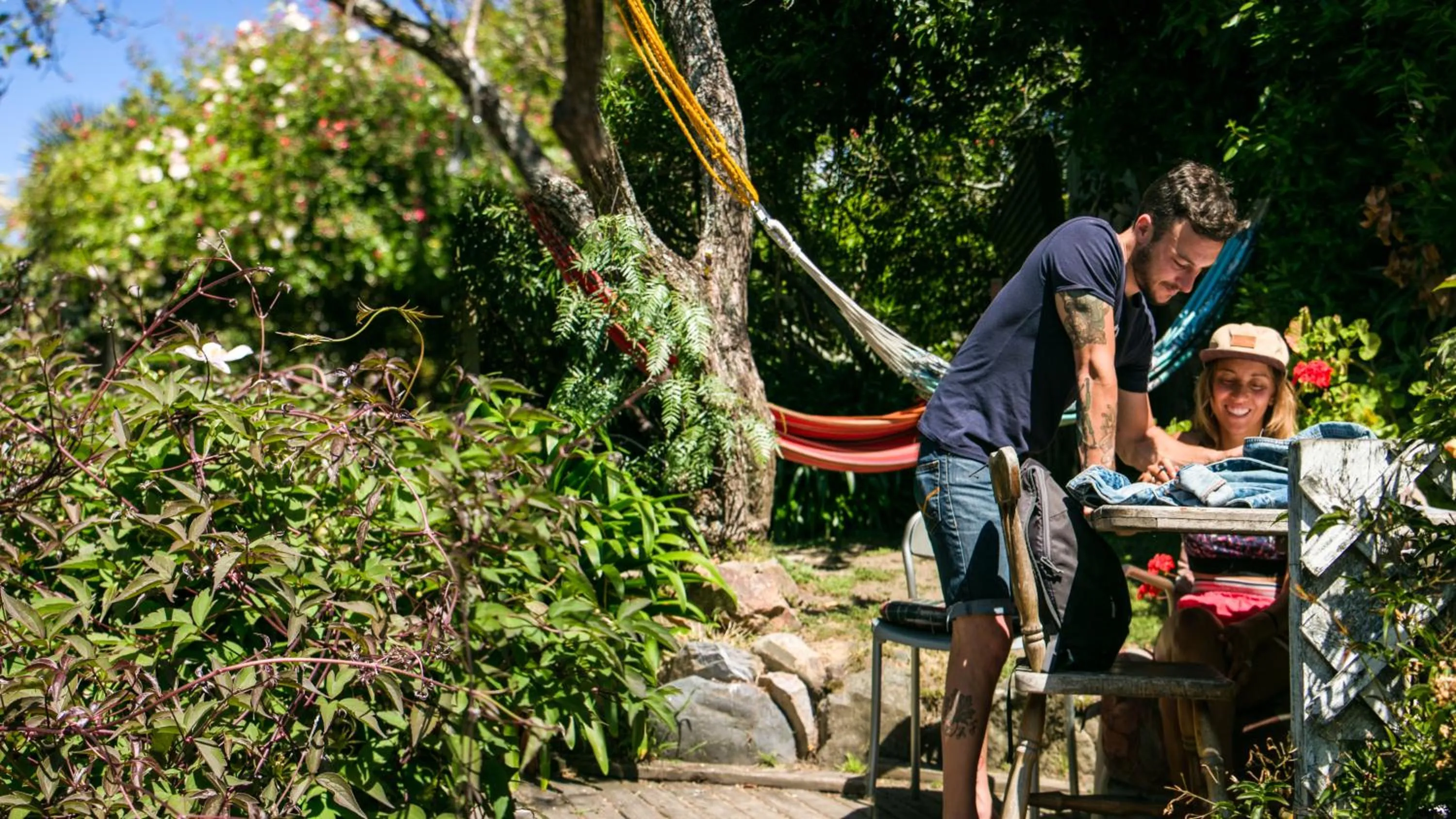 Patio in The Palace Backpackers