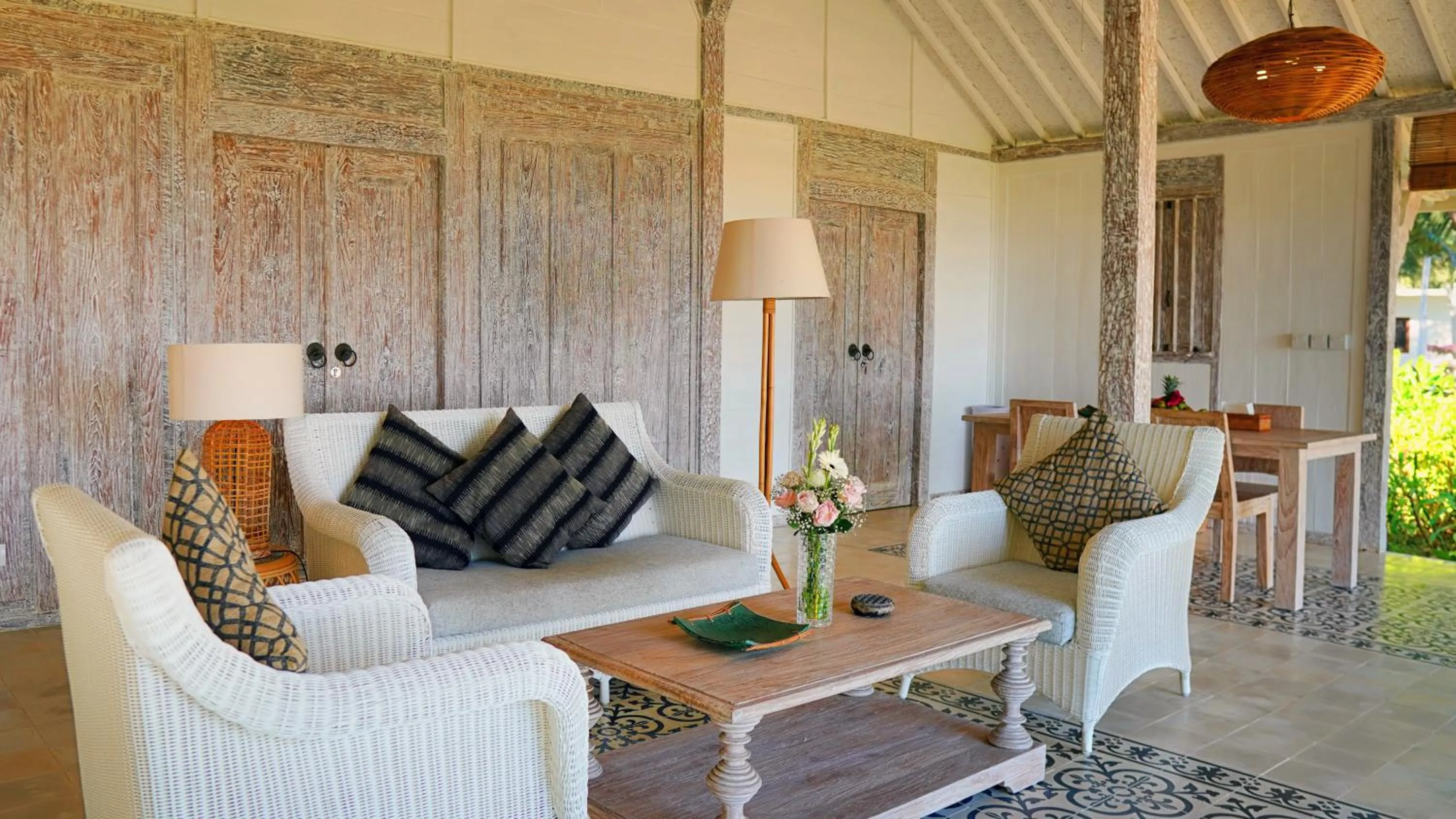 Living room in Gili Eco Villas