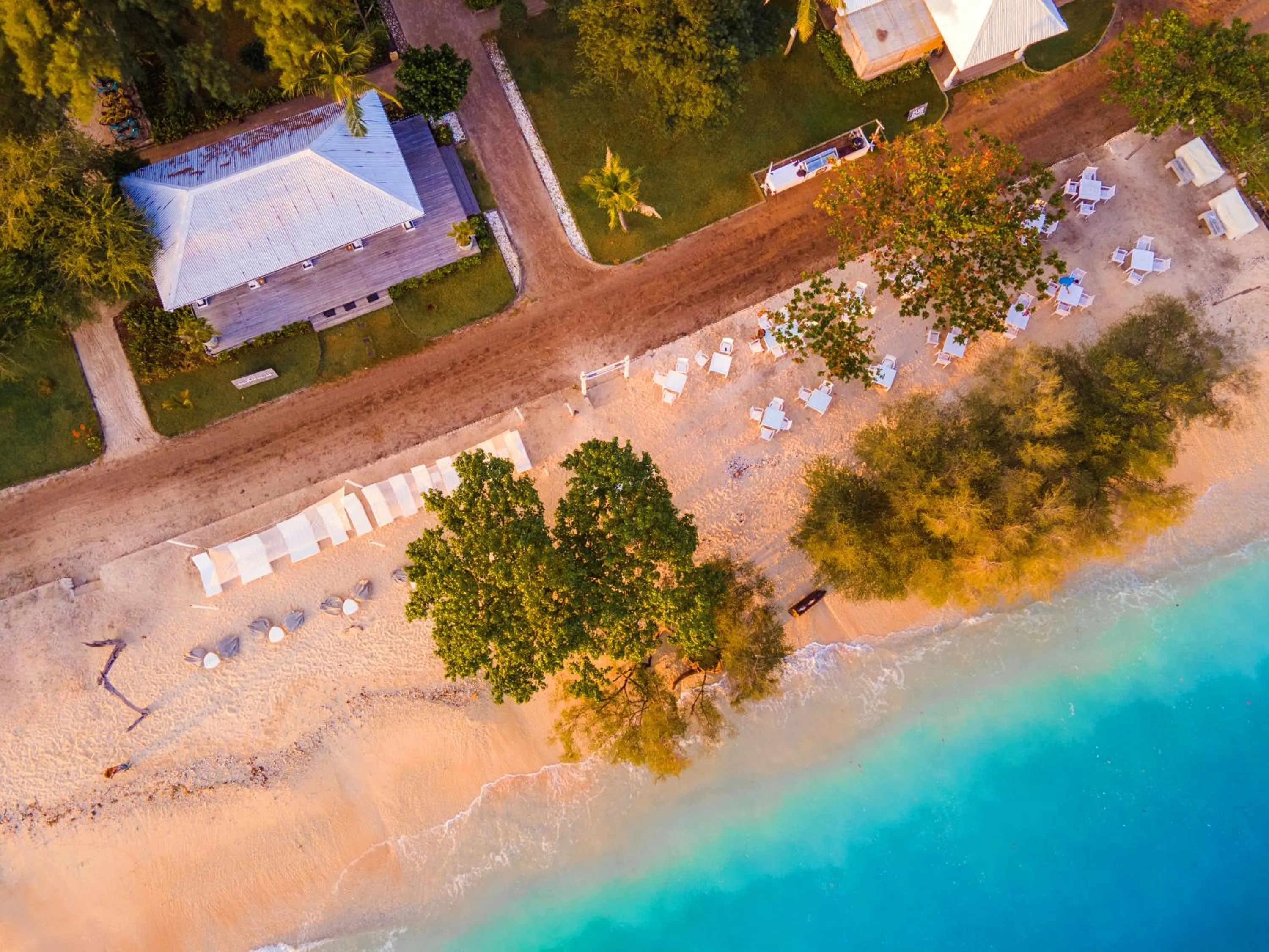 Bird's eye view in Gili Eco Villas