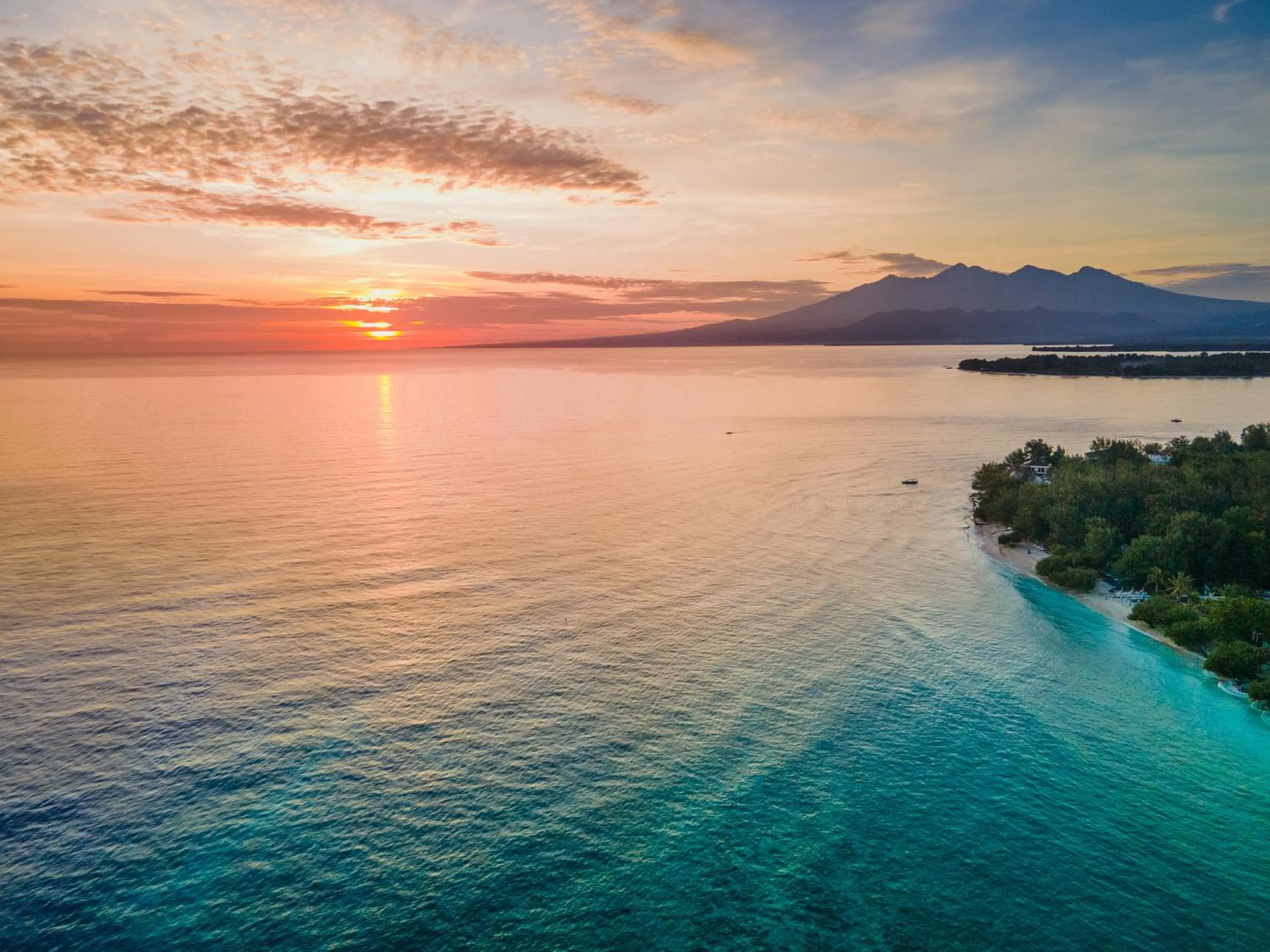 Sunset in Gili Eco Villas