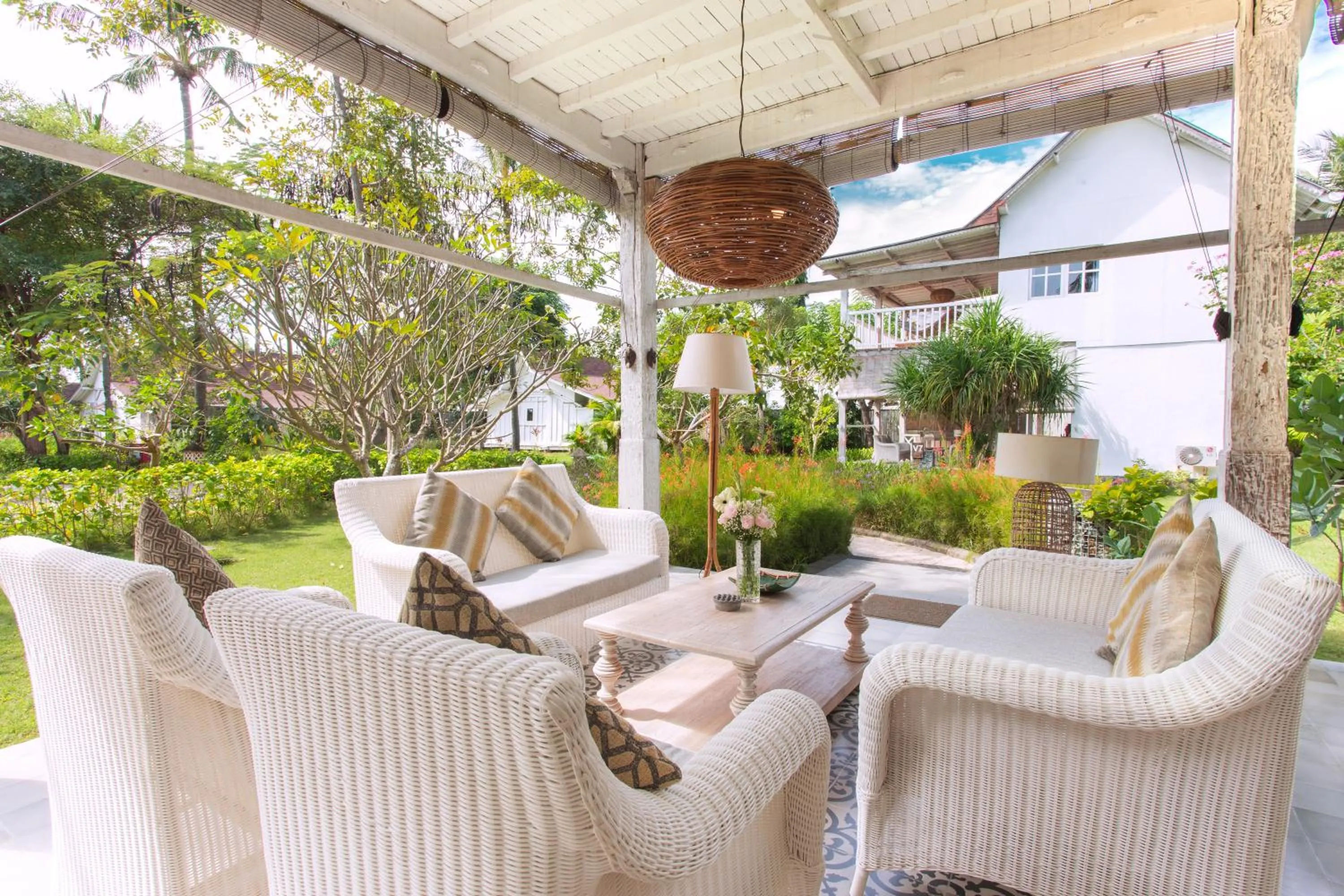 Seating area in Gili Eco Villas