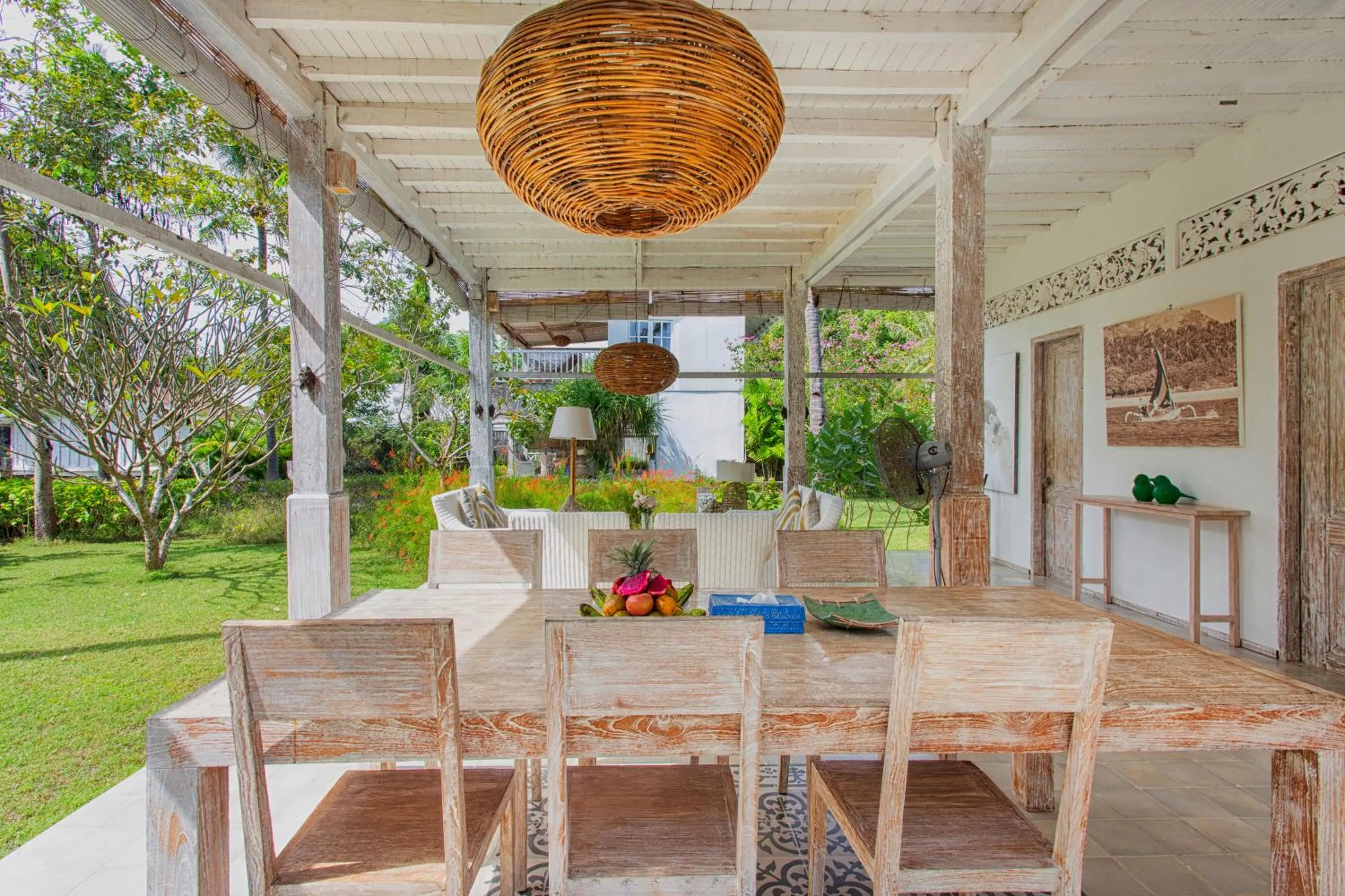 Dining area in Gili Eco Villas
