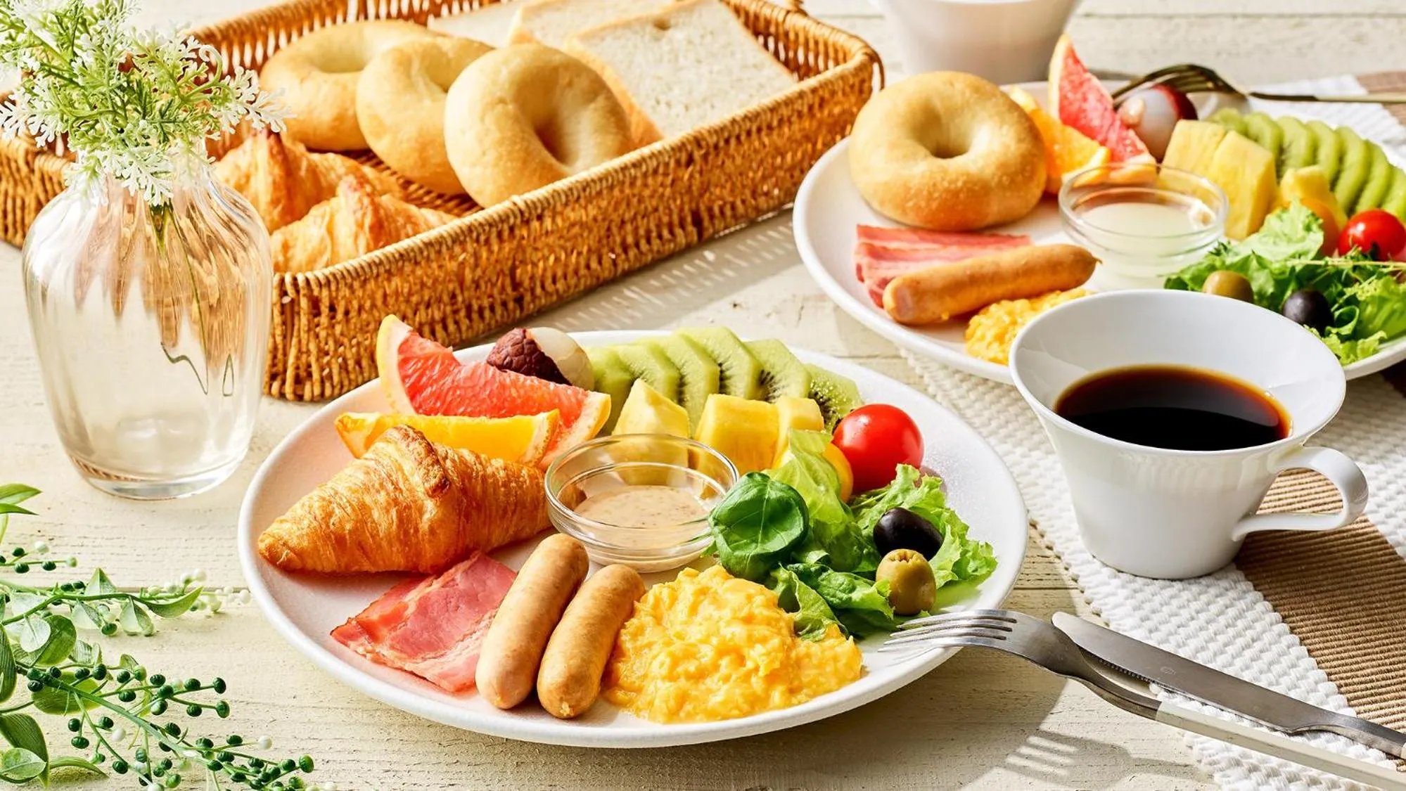 Breakfast in Hotel Oriental Express Osaka Shinsaibashi