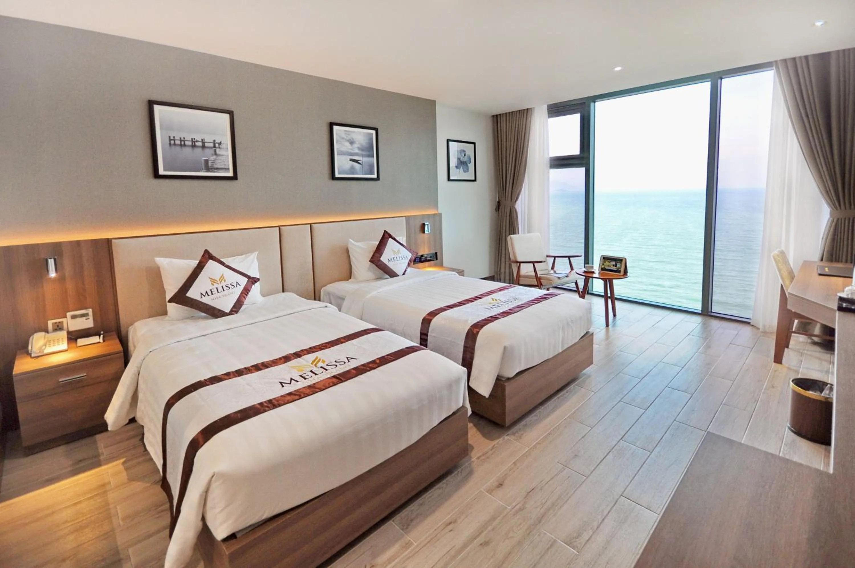 Sea view, Bed in Melissa Hotel Nha Trang