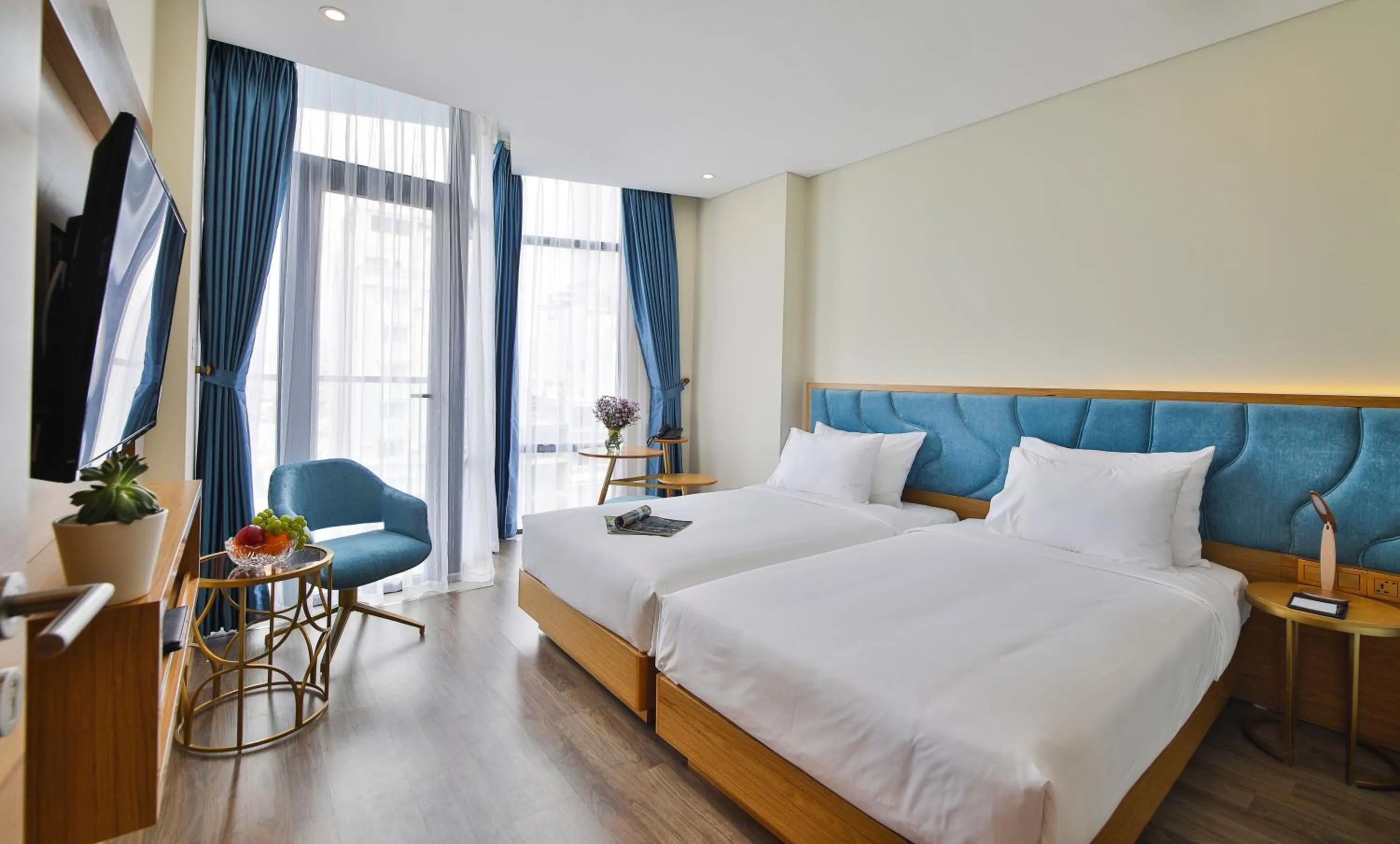 Bedroom, Bed in San Marino Boutique Danang - 10 mins to Dragon Bridge & 15 mins to My Khe Beach