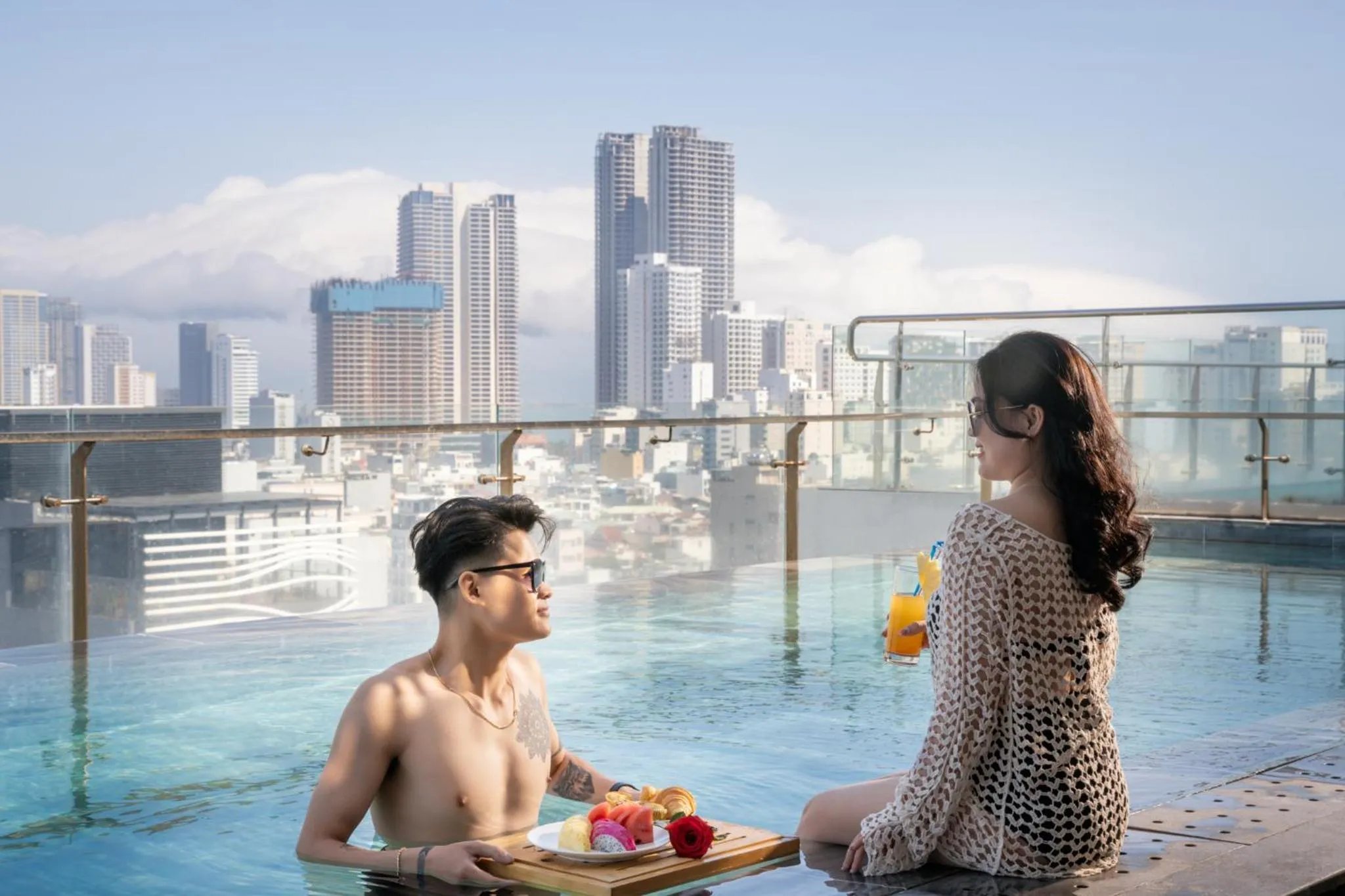 Swimming pool in San Marino Boutique Danang - 10 mins to Dragon Bridge & 15 mins to My Khe Beach