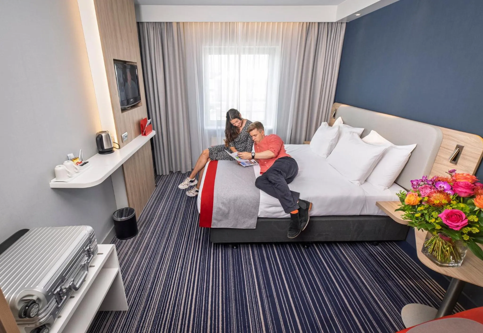 Photo of the whole room, Bed in Holiday Inn Express Geneva Airport by IHG