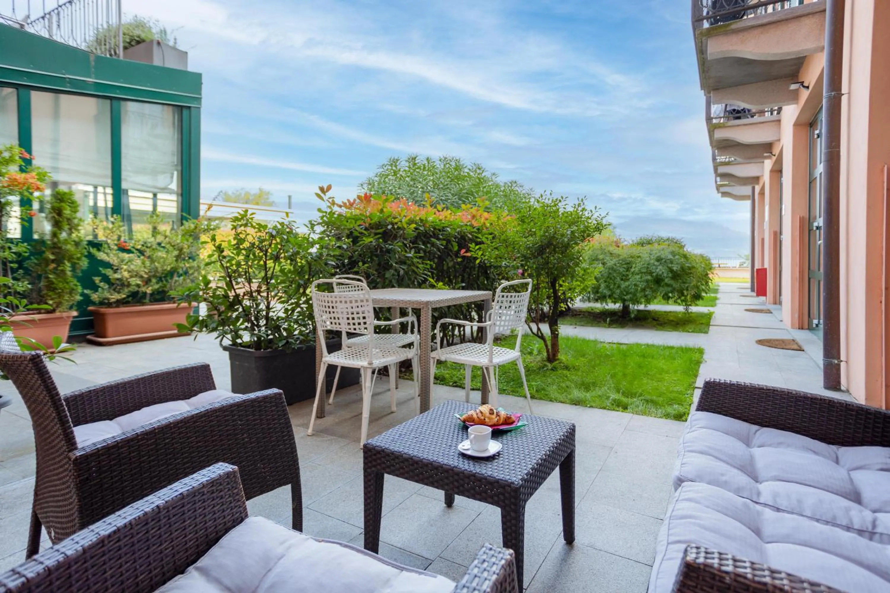 Patio in Resort Antico Verbano